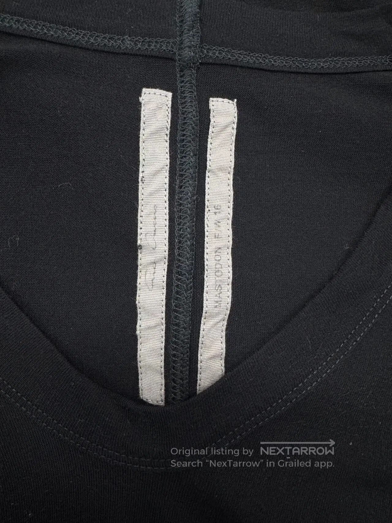 Rick Owens Rick Owens Black V-Neck Sleeveless Top. Size US XS / EU 42 / 0 - 6 Thumbnail