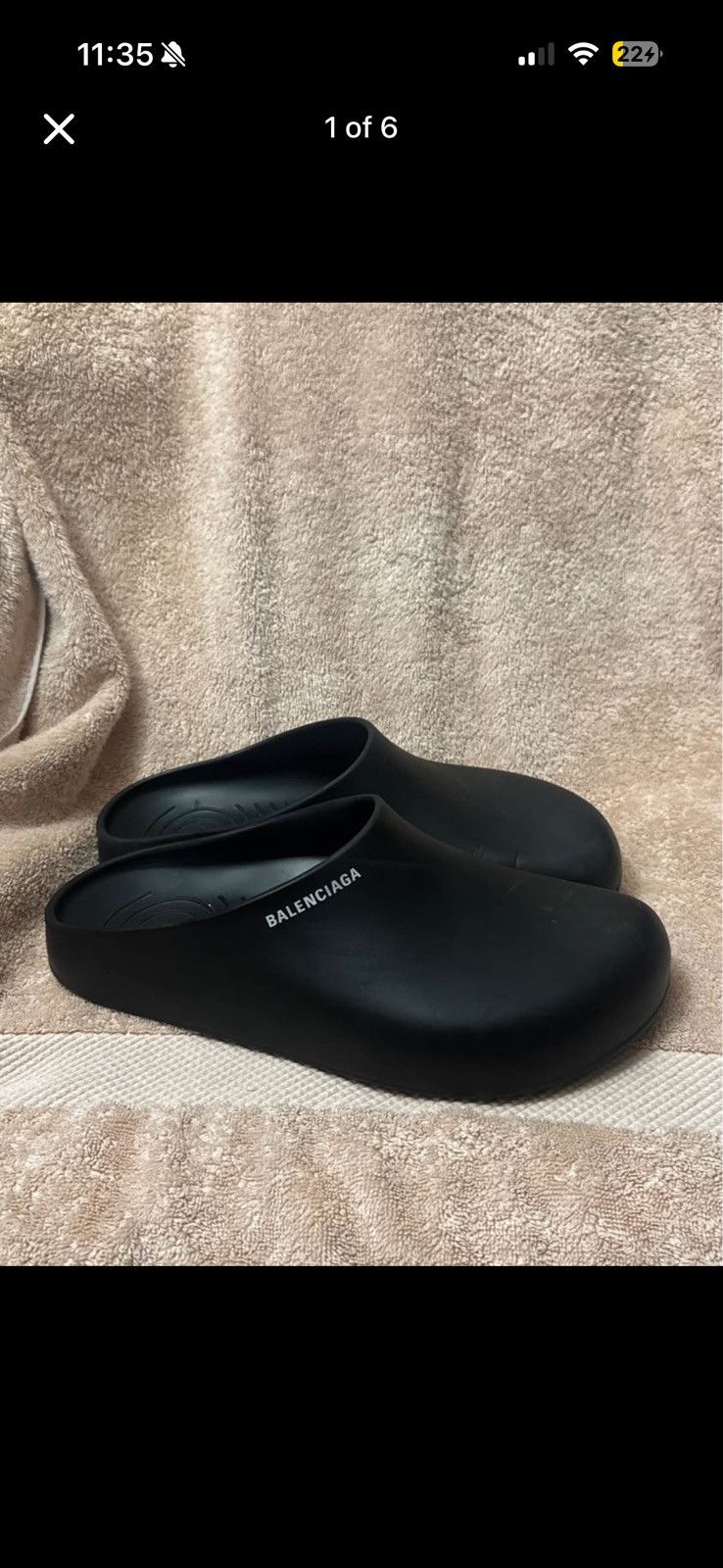 Balenciaga Balenciaga mold closed slide | Grailed