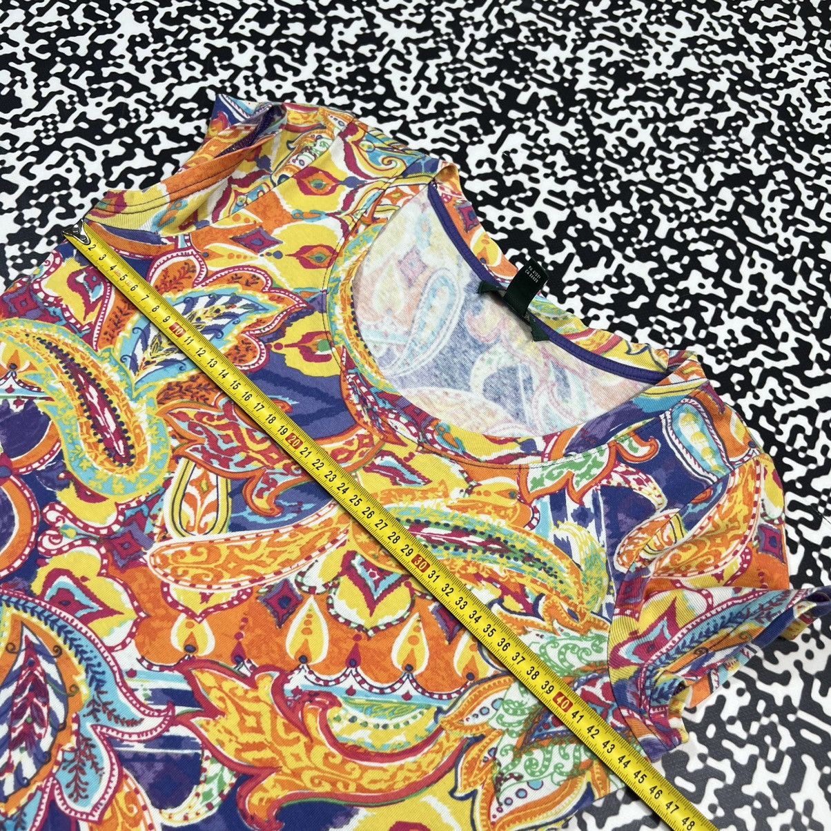Lauren Ralph Lauren Vintage Y2K Lauren Ralph Lauren Art Luxury Floral T-shirt Size S / US 4 / IT 40 - 18 Thumbnail