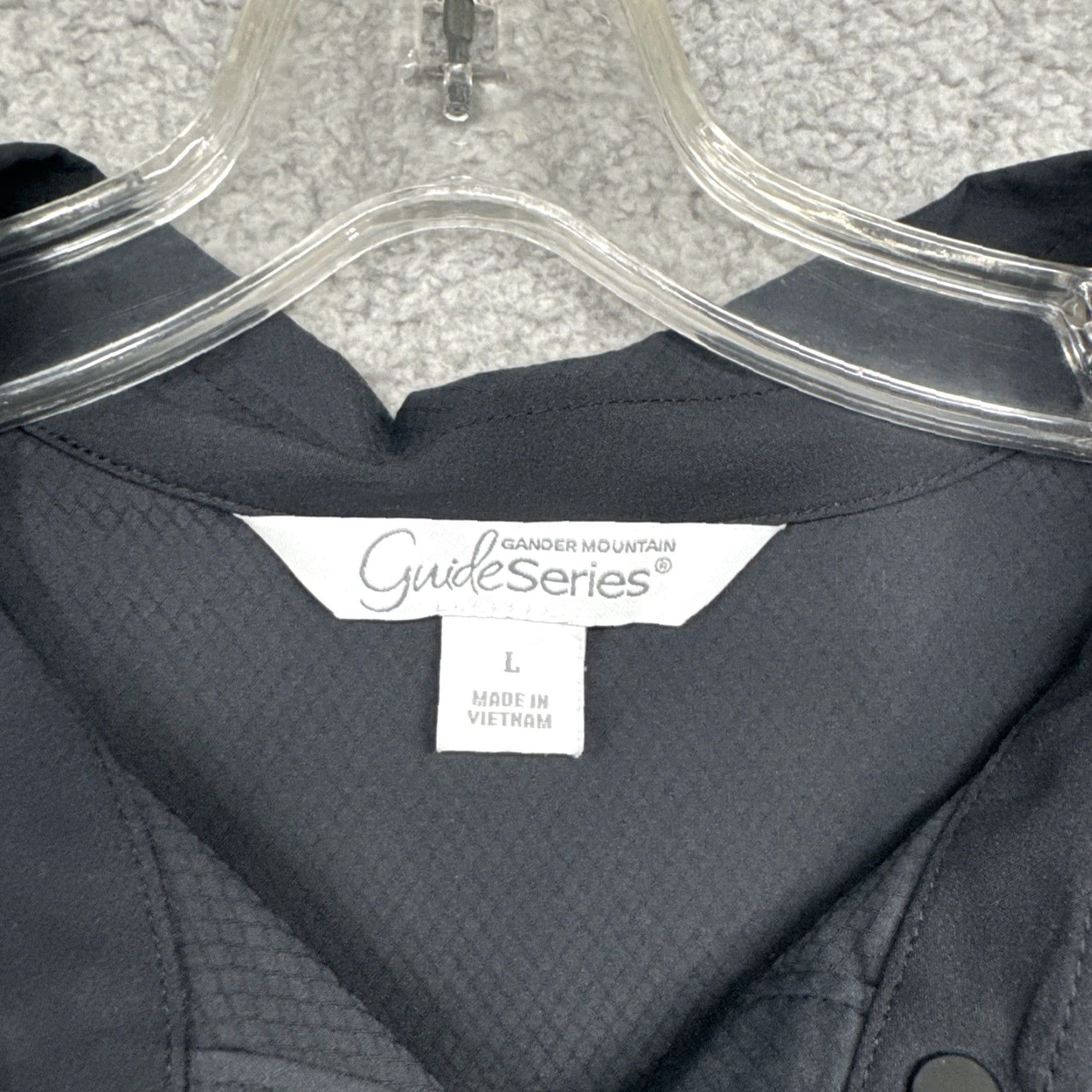 Vintage Gander Mountain Guide Series Black Snap Up Roll Tab Sleeve Shirt Top Size Large Size L / US 10 / IT 46 - 3 Thumbnail