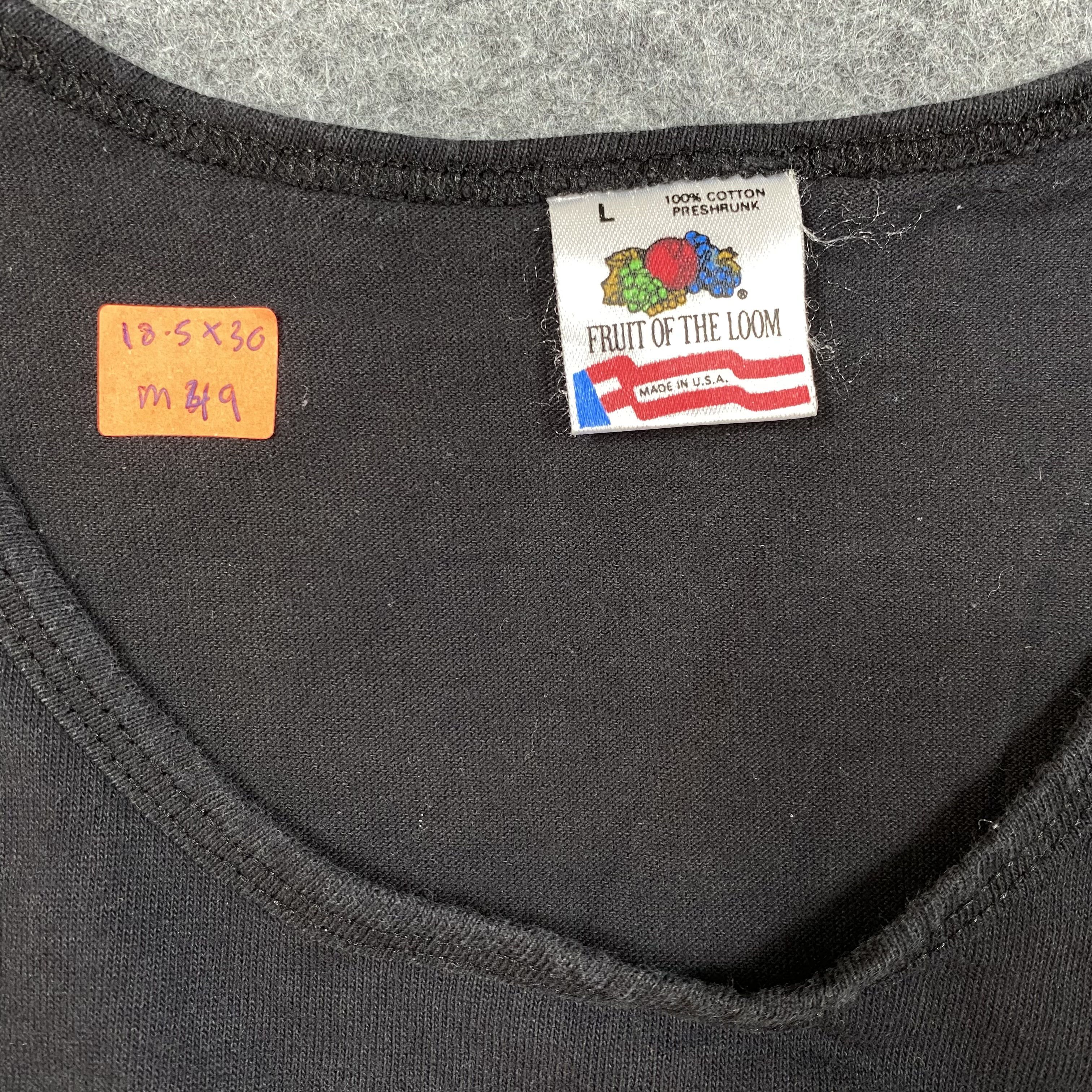 Fruit Of The Loom Vintage 90s T&C Surf Hawaii Tank Top Tee Black TSHIRT-M049 Size US L / EU 52-54 / 3 - 3 Thumbnail