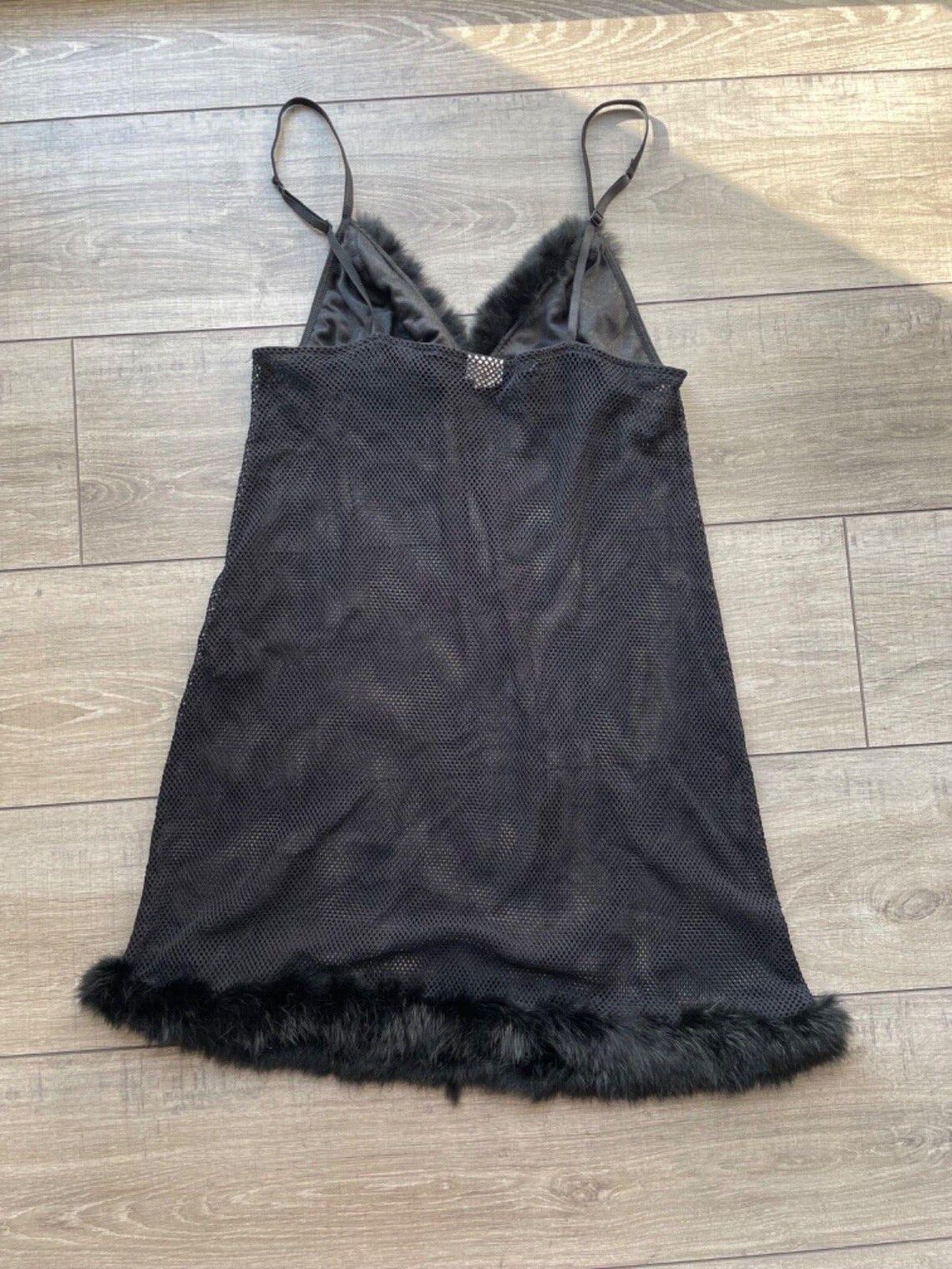 Vintage Vintage Intimissimi Black Mesh Nightgown Size M / US 6-8 / IT 42-44 - 10 Thumbnail
