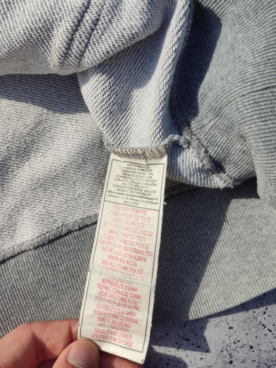 Nike × Vintage Vintage Nike Boxy Hoodie Big Logo Grey Y2K USA Size US L / EU 52-54 / 3 - 8 Thumbnail
