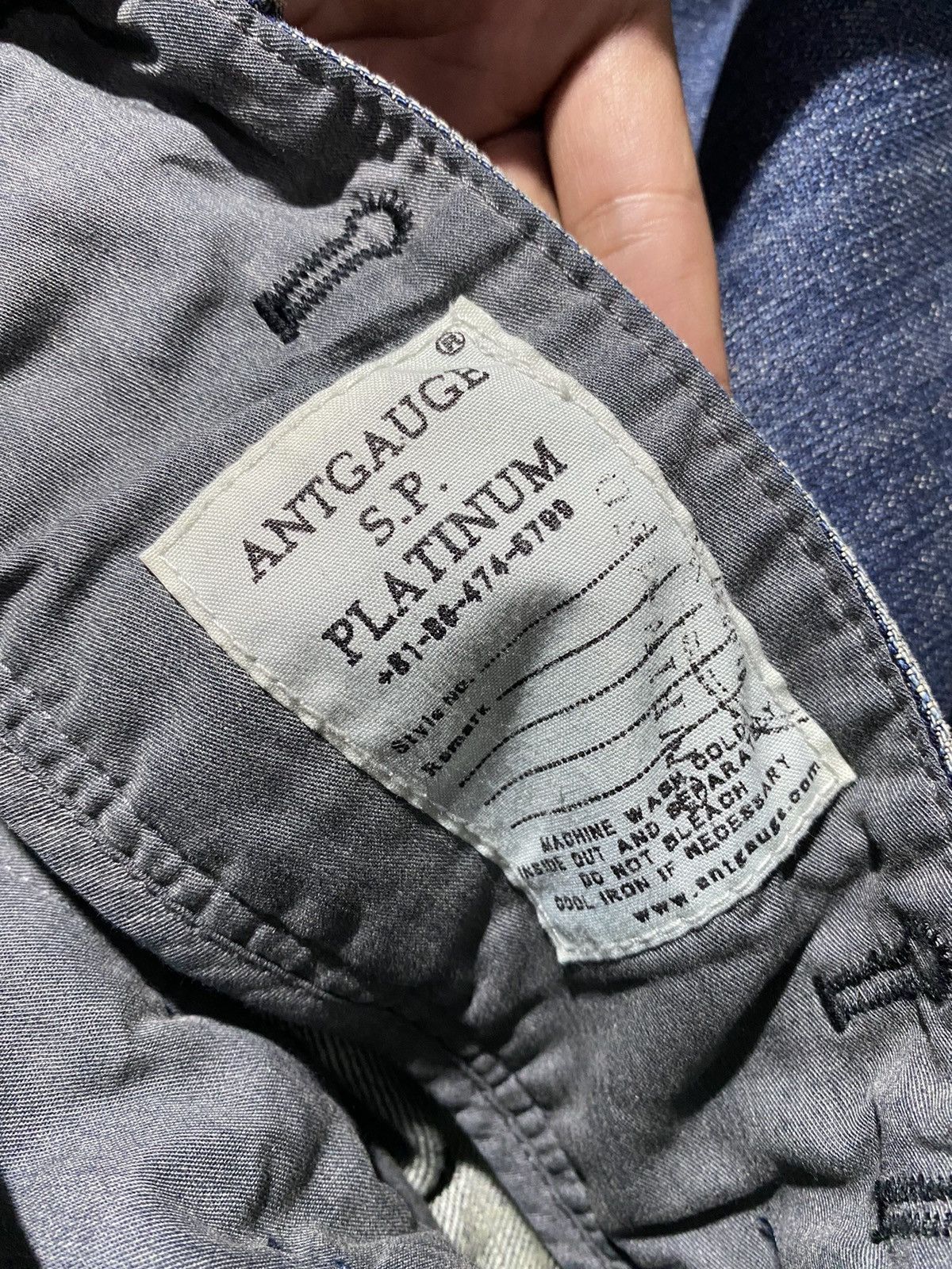 If Six Was Nine 2000s Crazy ! Antigauge Multi Button Denim Cotton Pants Size US 31 - 10 Thumbnail