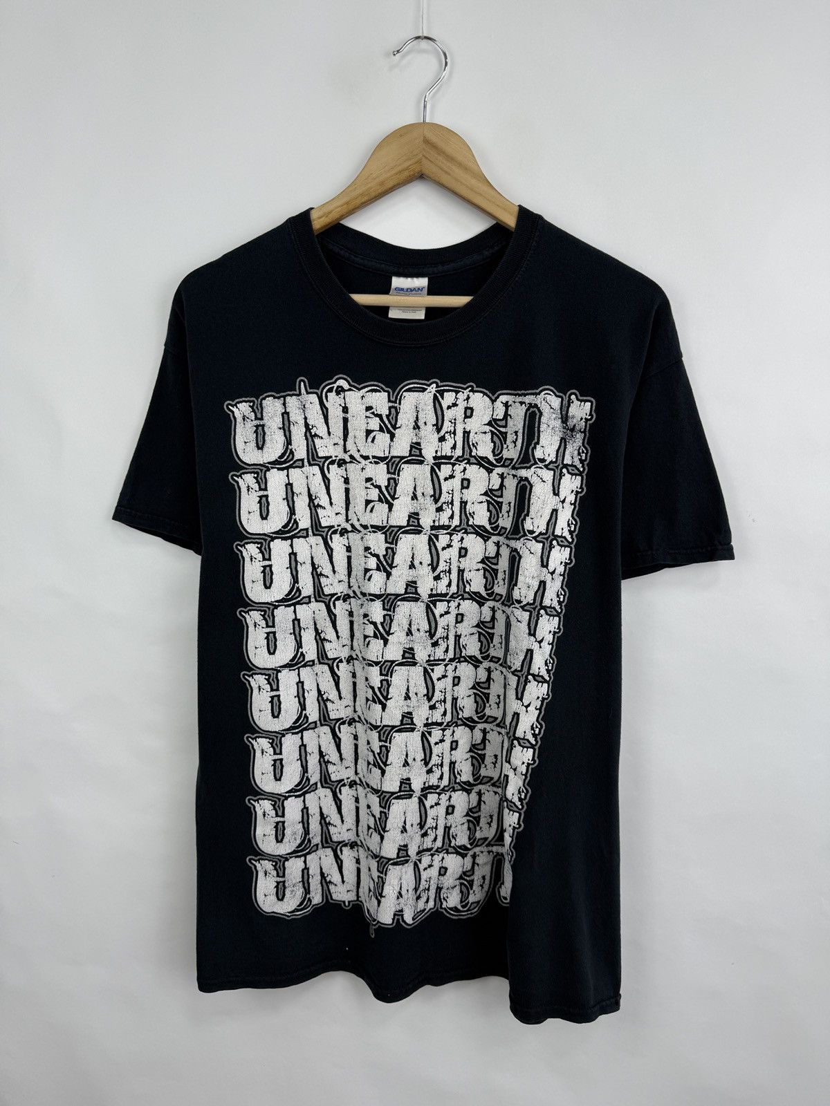 Gildan 🇺🇸 Vintage Y2K Unearth Metalcore Band European Tour 2012 Tee Size US L / EU 52-54 / 3 - 4 Thumbnail