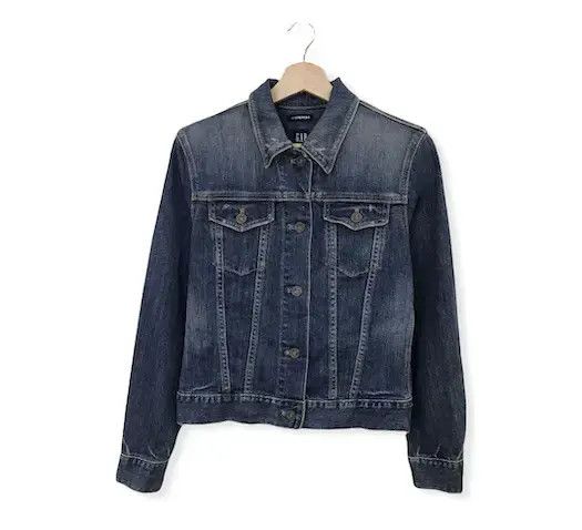 image of Cowboy Equipment x Denim Jacket Gap Trucker Denim Jacket, Men's (Size XS)