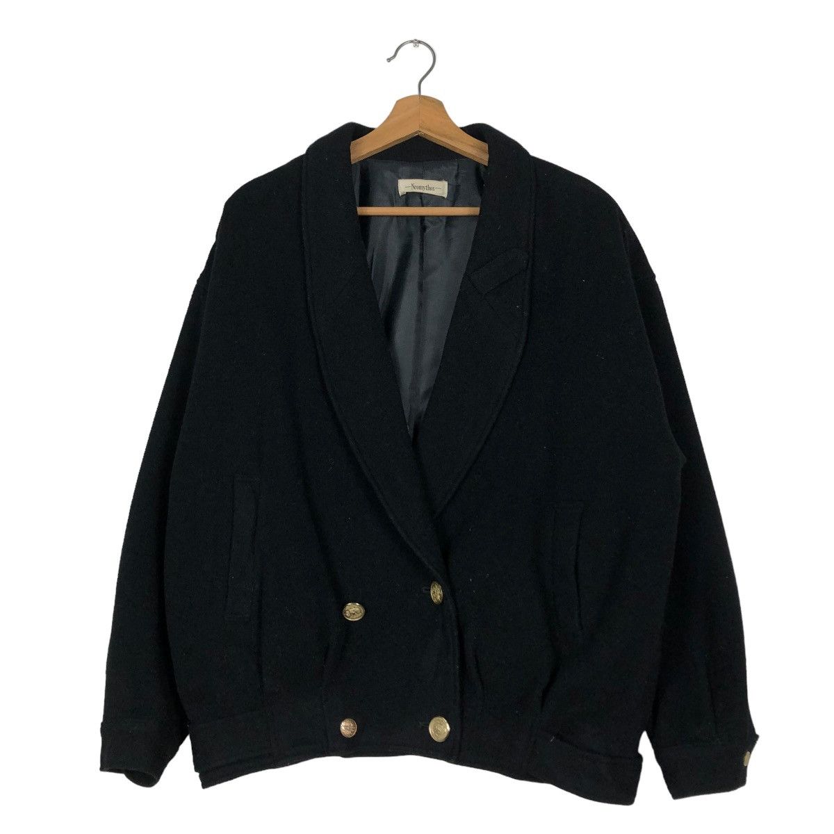 Japanese Brand 🔥VINTAGE BOMBER JACKET WOOL DOUBLE BREAST NEOMYTHOS JAPAN Size US M / EU 48-50 / 2 - 1 Thumbnail