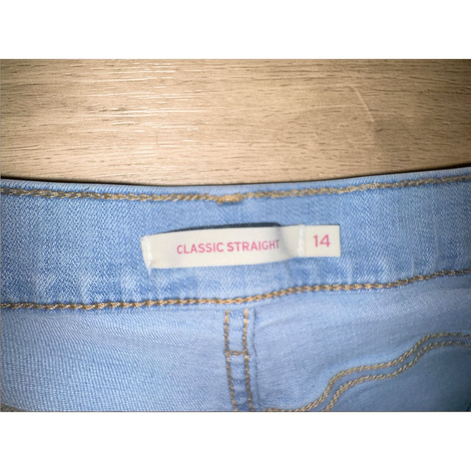 Levi's LEVI’S WOMEN'S CLASSIC STRAIGHT JEANS 14 Long Size 32" / US 10 / IT 46 - 4 Thumbnail