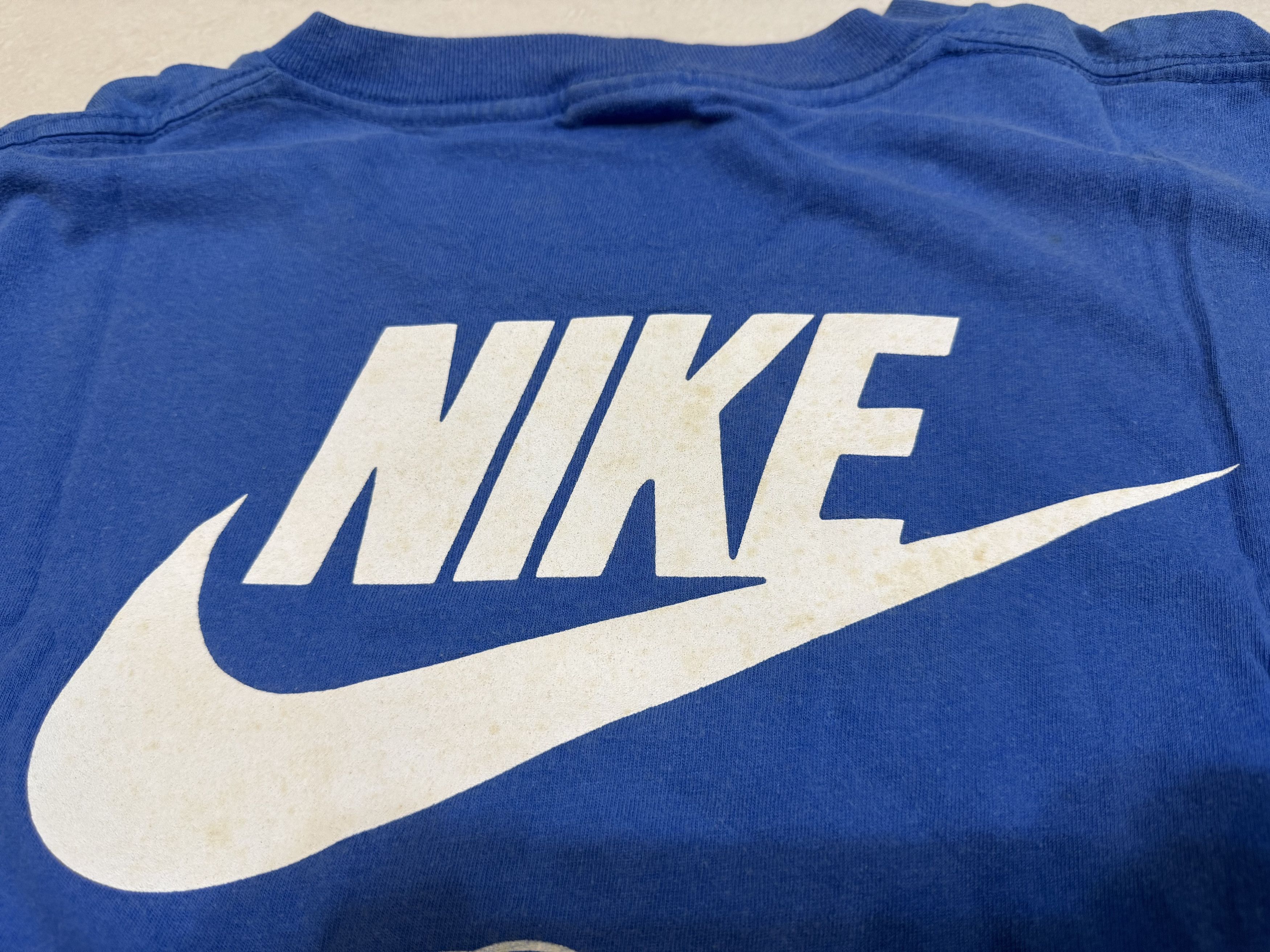 Nike × Vintage Vintage 90s Nike Black Colleges Committee T-Shirt Grey Tag Size US XL / EU 56 / 4 - 5 Thumbnail