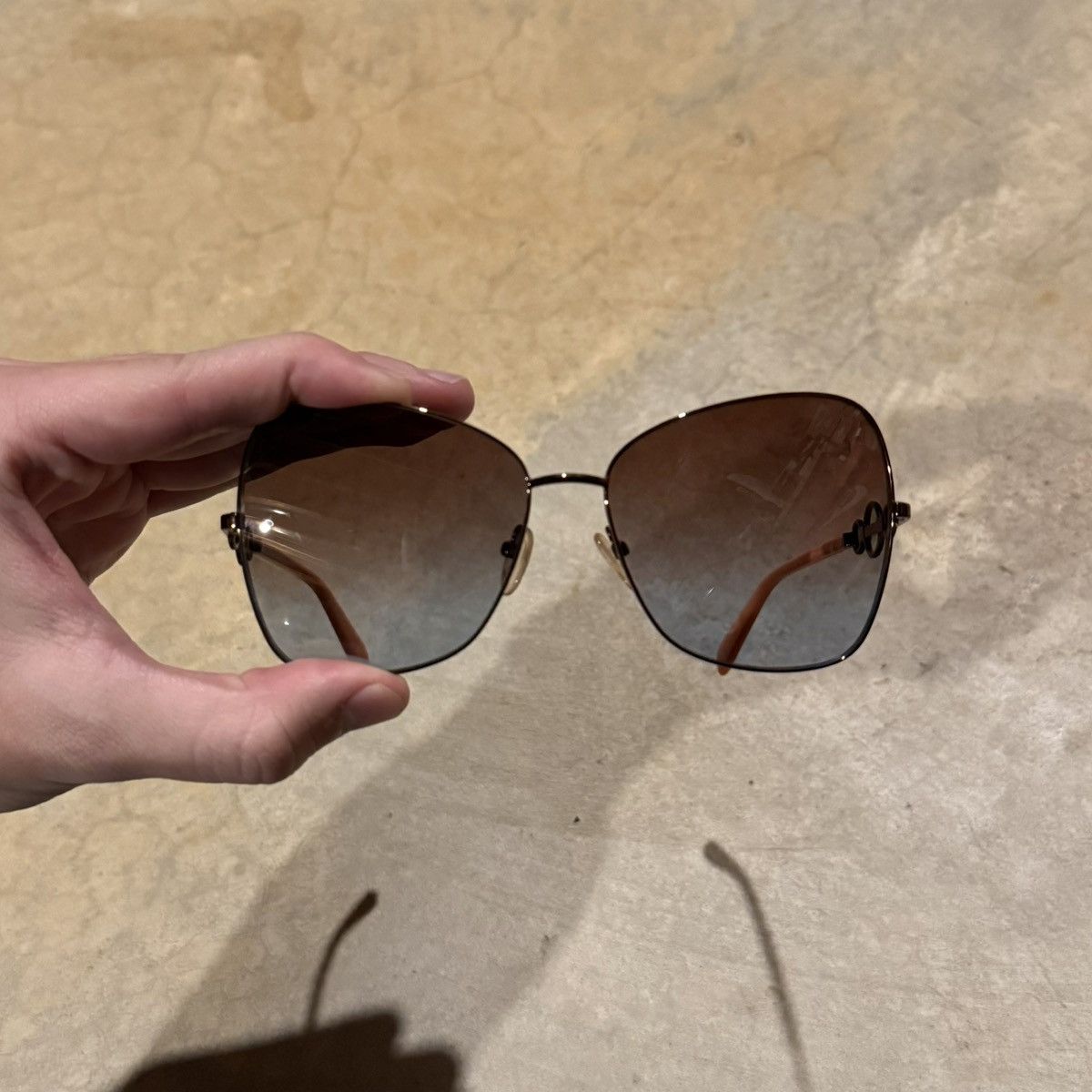 Other Emilio Pucci Butterfly Frame Gradient Lens Sunglasses Orange Size ONE SIZE - 6 Thumbnail