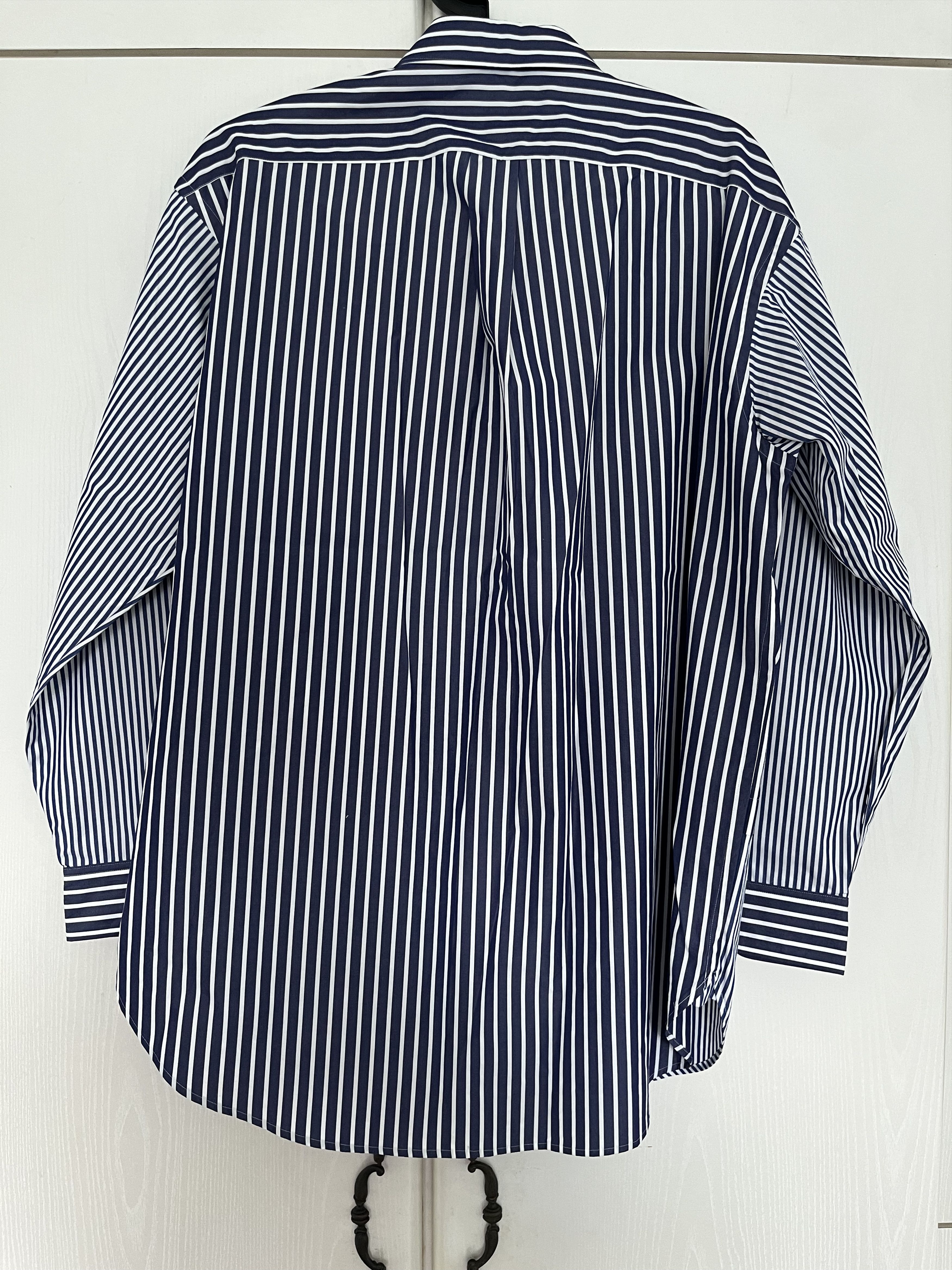 Jil Sander × Uniqlo Uniqlo J+ Blue Striped Shirt Size US S / EU 44-46 / 1 - 2 Thumbnail
