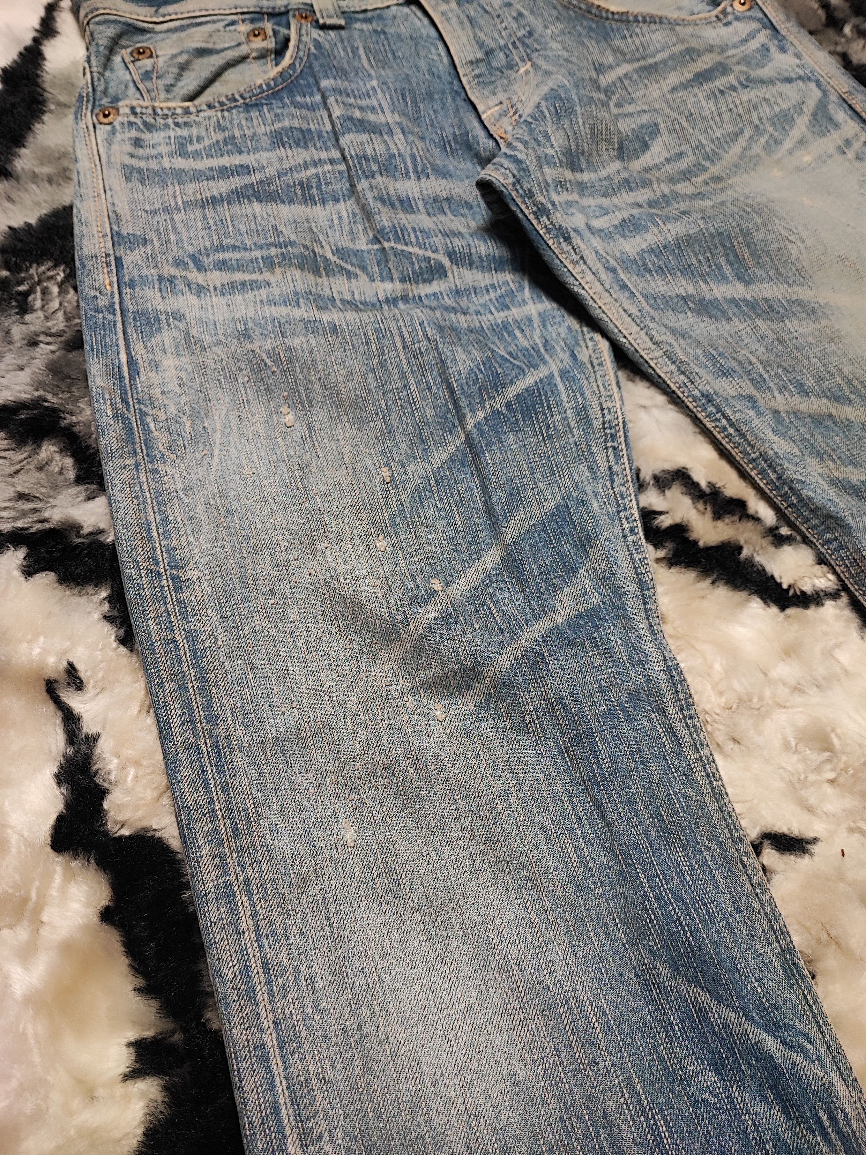 Edwin Edwin 503 Blue Trip Japan Distressed Jeans Size US 31 - 4 Thumbnail