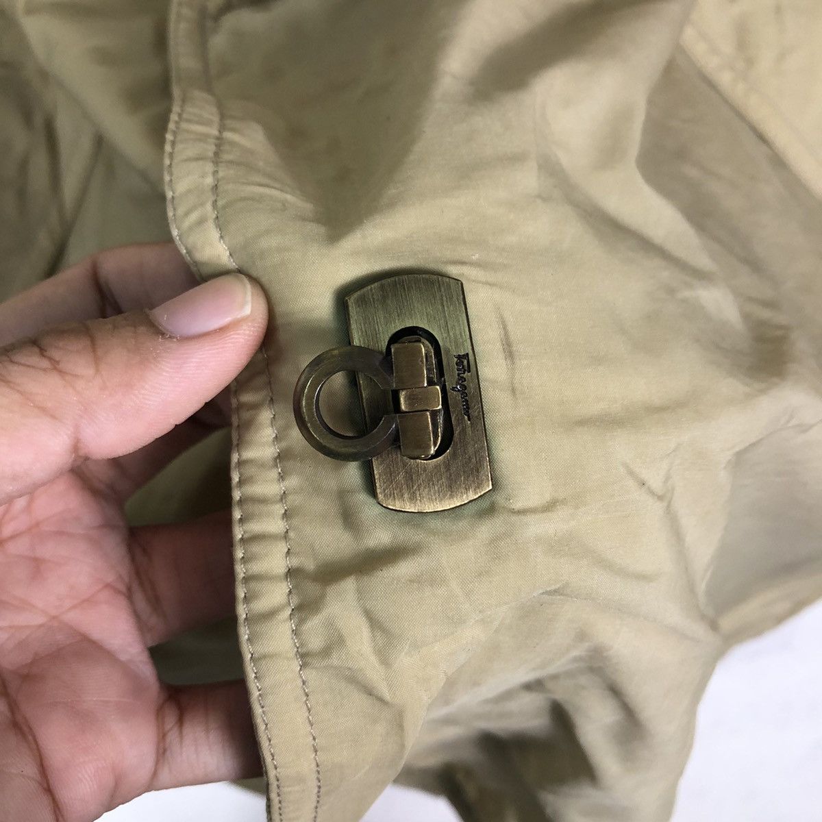 Japanese Brand 🔥Biker Parka Wax Jacket Salvatore Ferragamo Italy Size US M / EU 48-50 / 2 - 17 Thumbnail