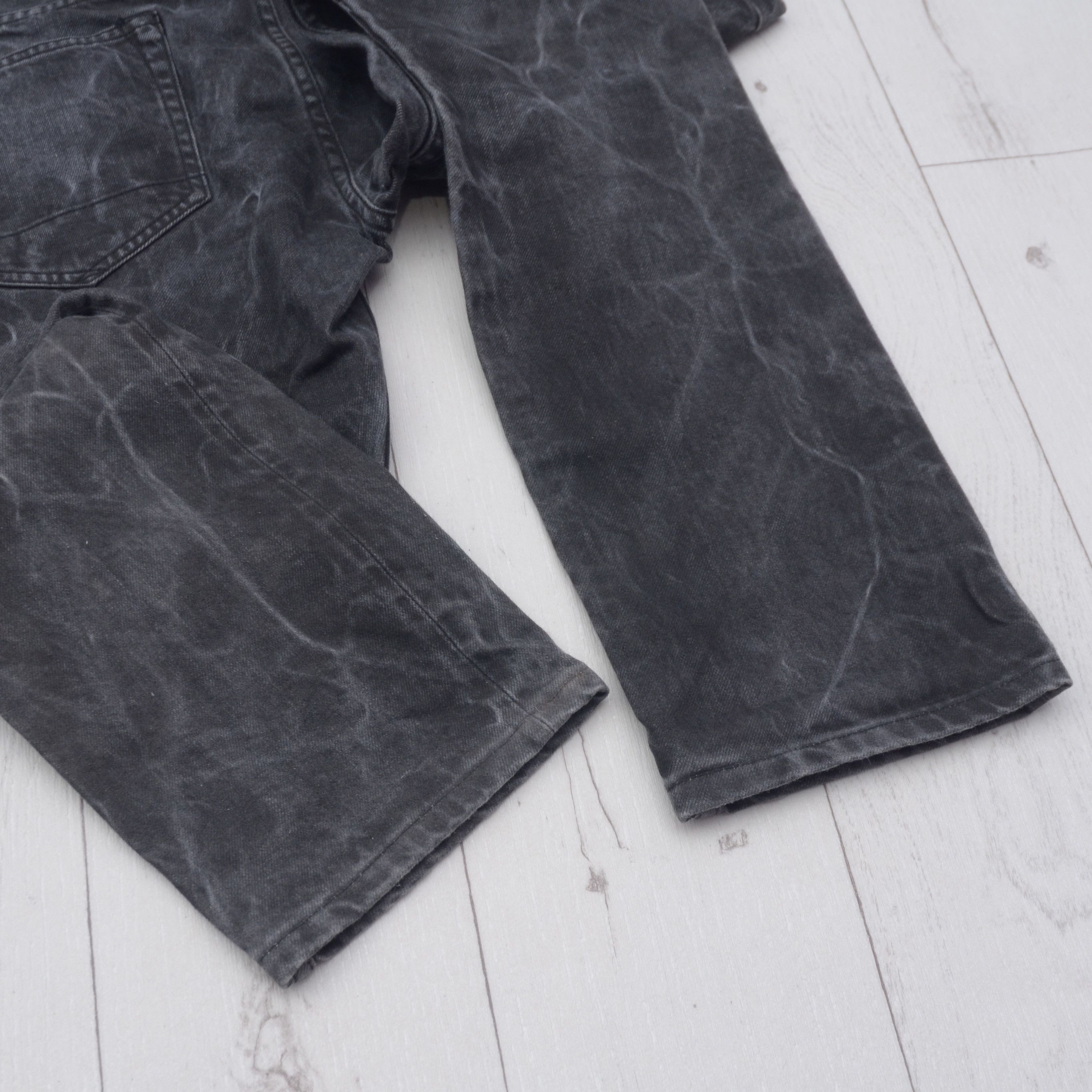 Allsaints × Vintage AllSaints Selvedge Gray Pistol Pit Denim Jeans Mens 30 Y2K Size US 30 / EU 46 - 9 Thumbnail