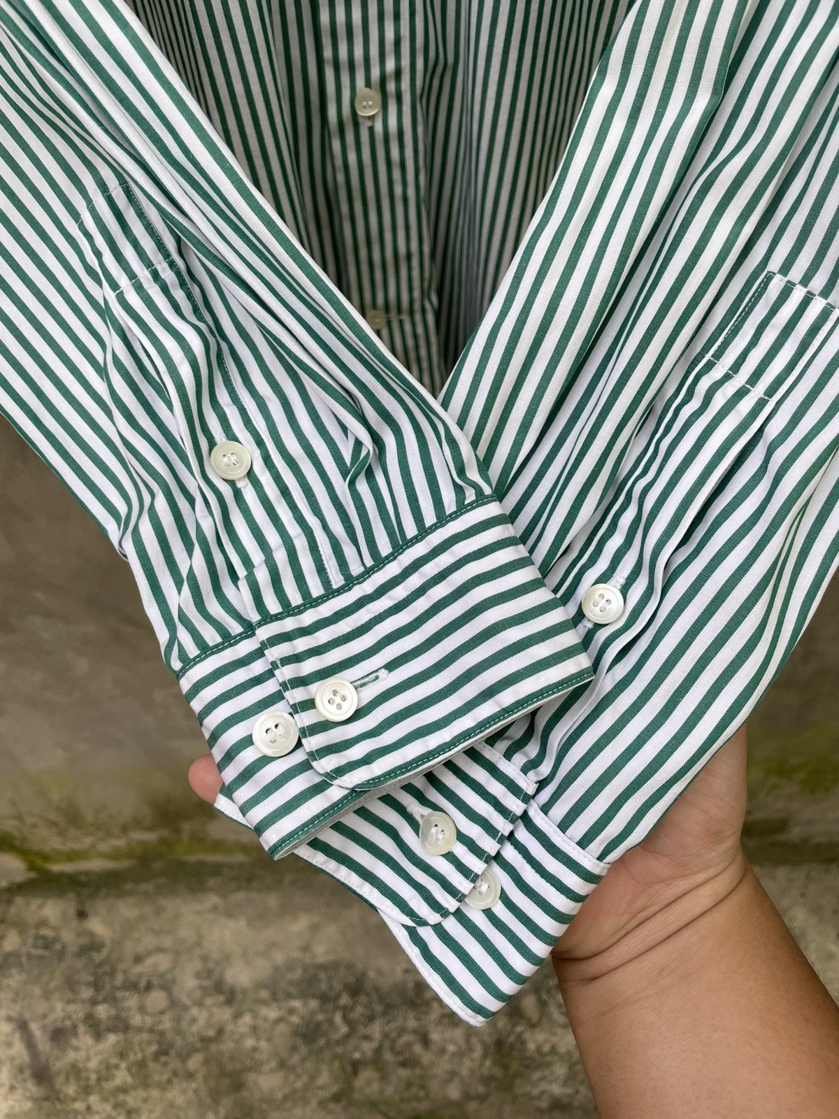 Issey Miyake Striped Design Shirt