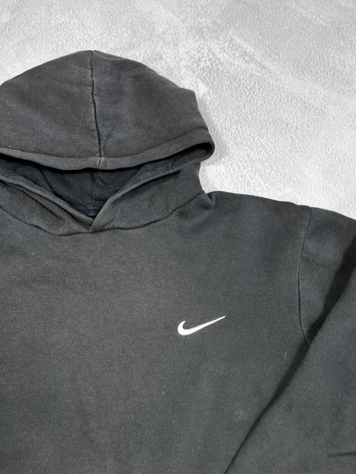 Nike × Vintage Vintage Y2K Nike trashed swoosh hoodie streetwear size L Size L / US 10 / IT 46 - 5 Thumbnail