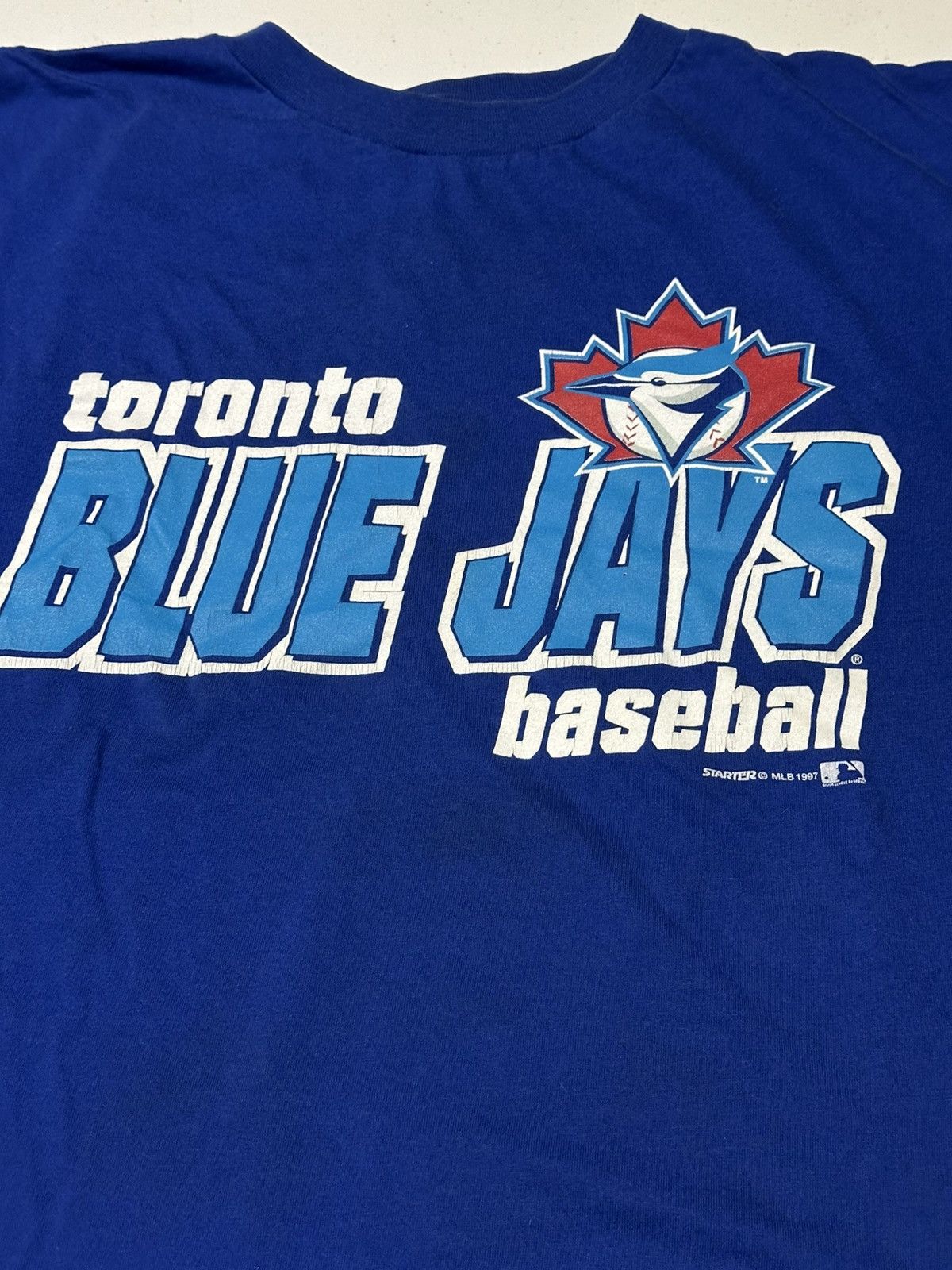 Starter Vtg 90s Toronto Blue Jays MLB Baseball T-shirt Size US L / EU 52-54 / 3 - 2 Thumbnail