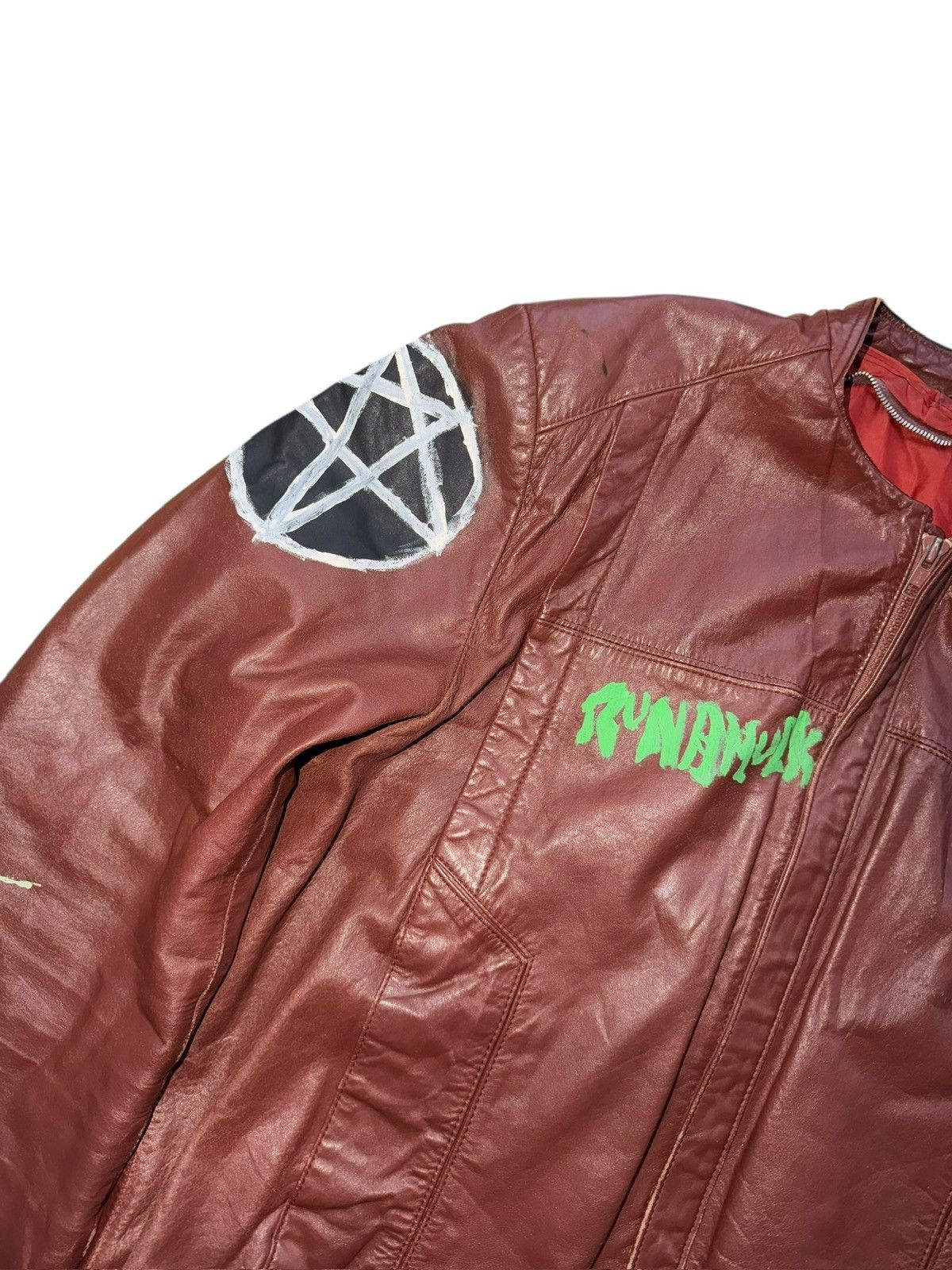 Vintage *RARE* VINTAGE 90s PUNK MISFITS FIEND CASUALTIES LEATHER Size US M / EU 48-50 / 2 - 11 Thumbnail