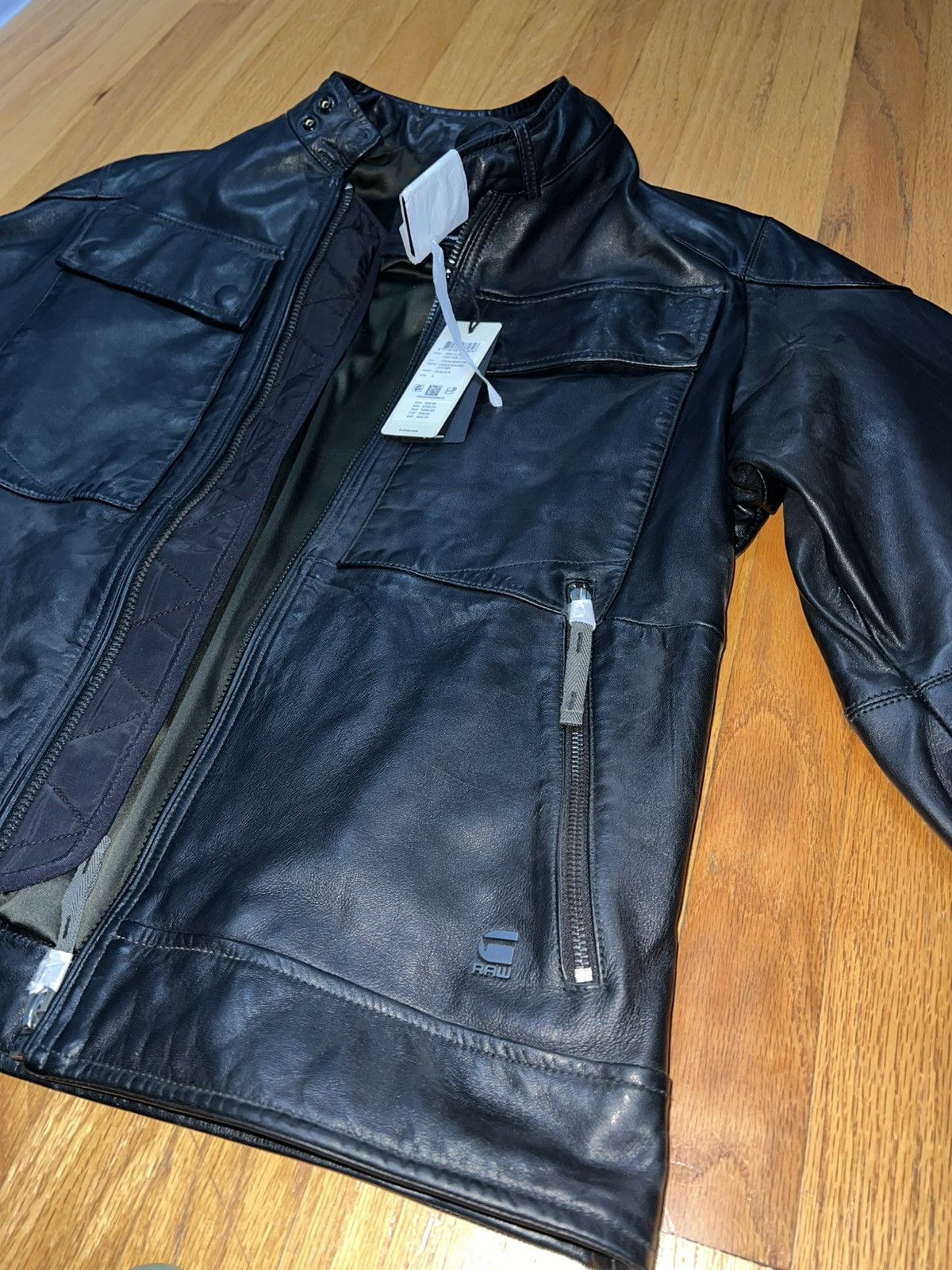 G-Star G-Star Pencilcase Leather Jacket Large BNWT Size US L / EU 52-54 / 3 - 7 Thumbnail