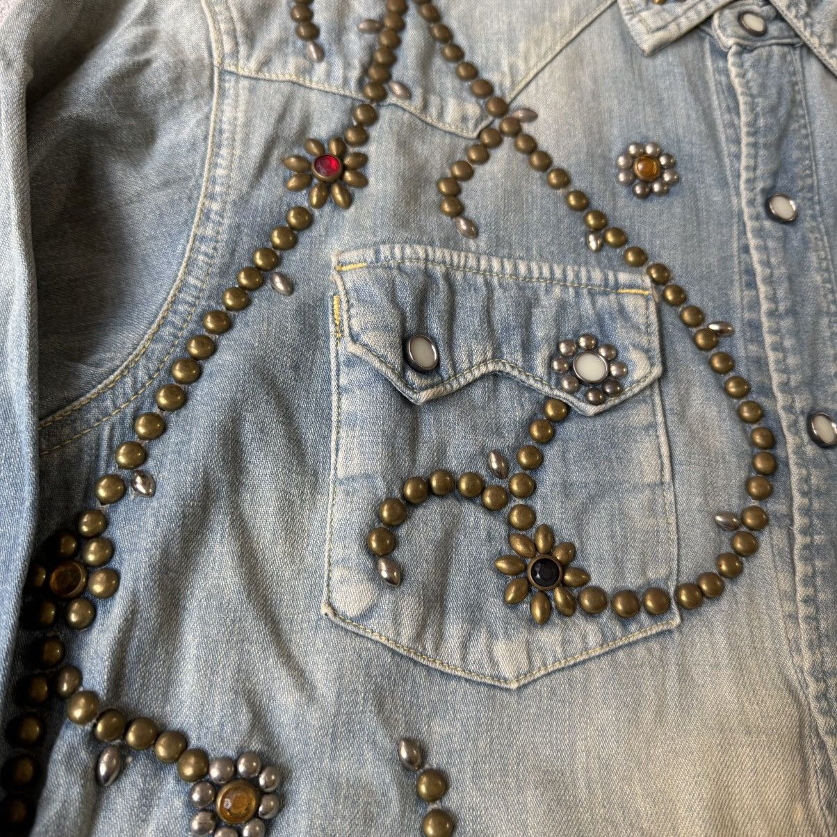 Kapital × Kapital Kountry Kapital Kountry Studed Denim Shirts Size US L / EU 52-54 / 3 - 3 Thumbnail