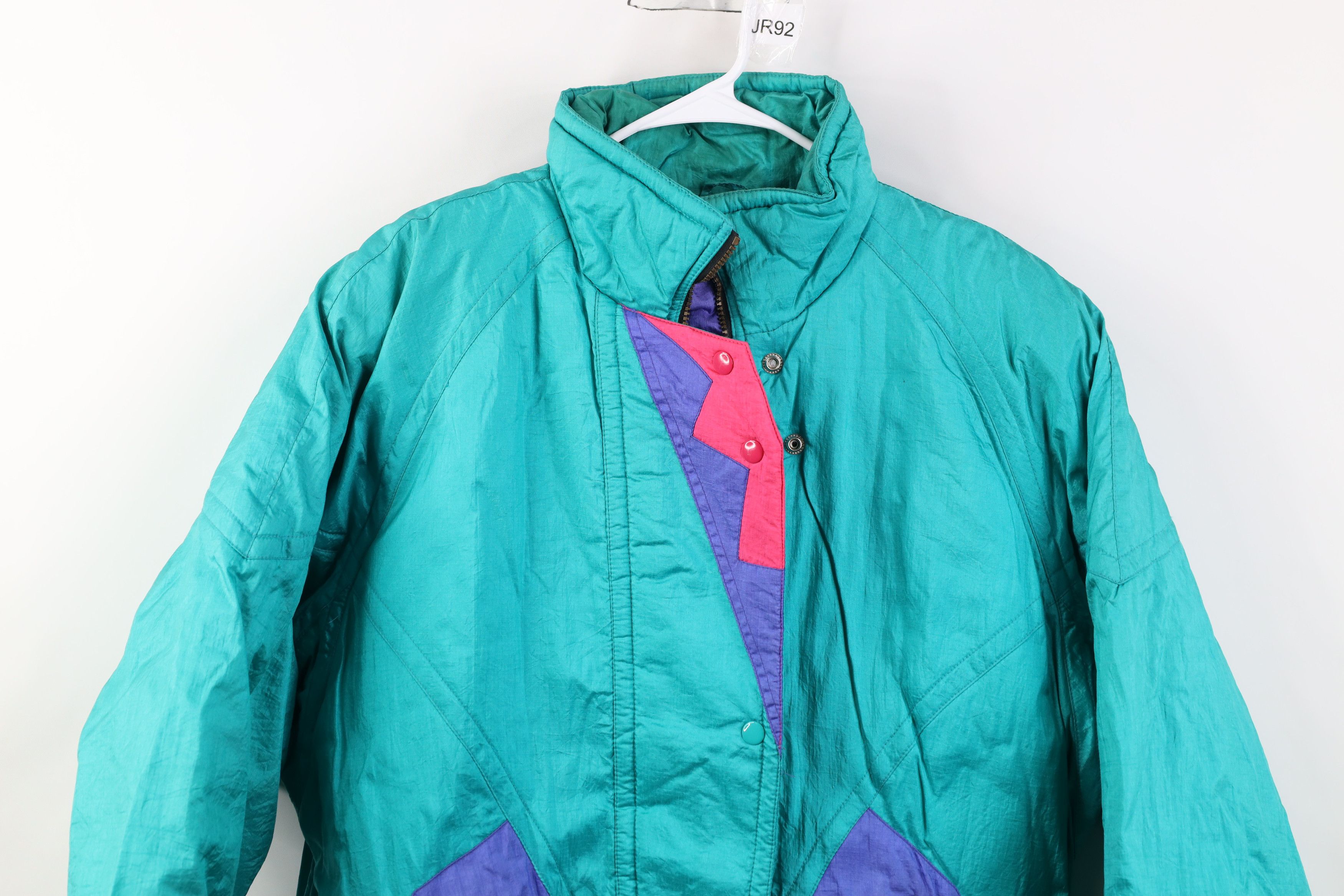 Vintage Vintage 90s Streetwear Block Ski Snowboard Puffer Jacket Size L / US 10 / IT 46 - 2 Thumbnail