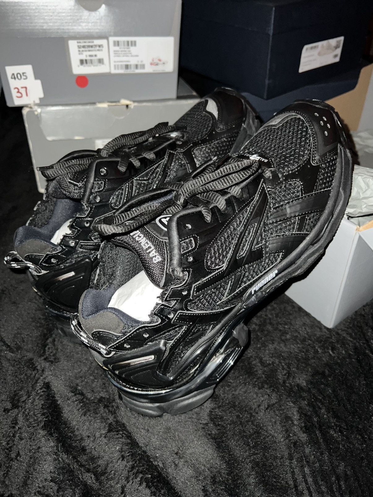 Balenciaga Balenciaga Runner “Triple Black” Made in Italy Size US 11 / EU 44 - 8 Thumbnail