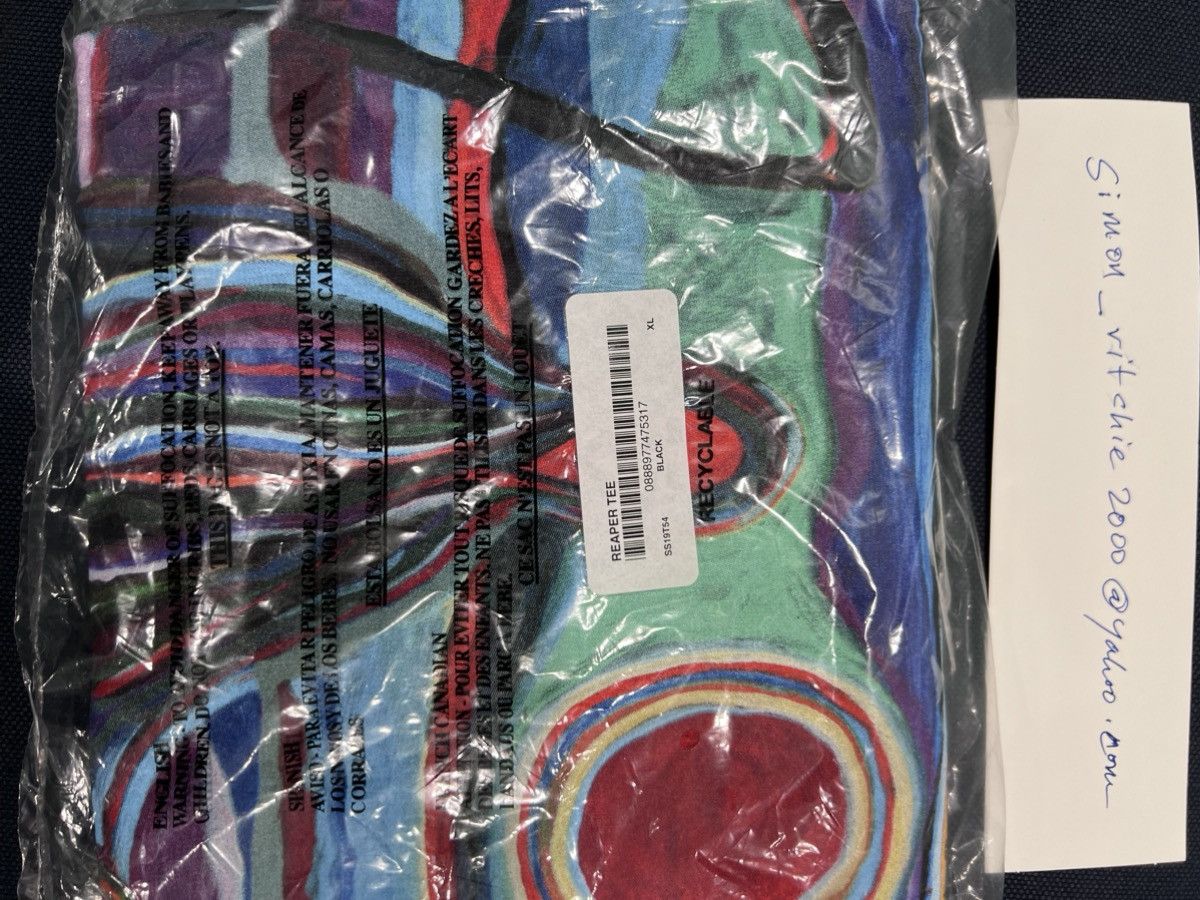 Supreme Supreme Reaper Tee SS19 DSWT black XL Size US XL / EU 56 / 4 - 4 Thumbnail