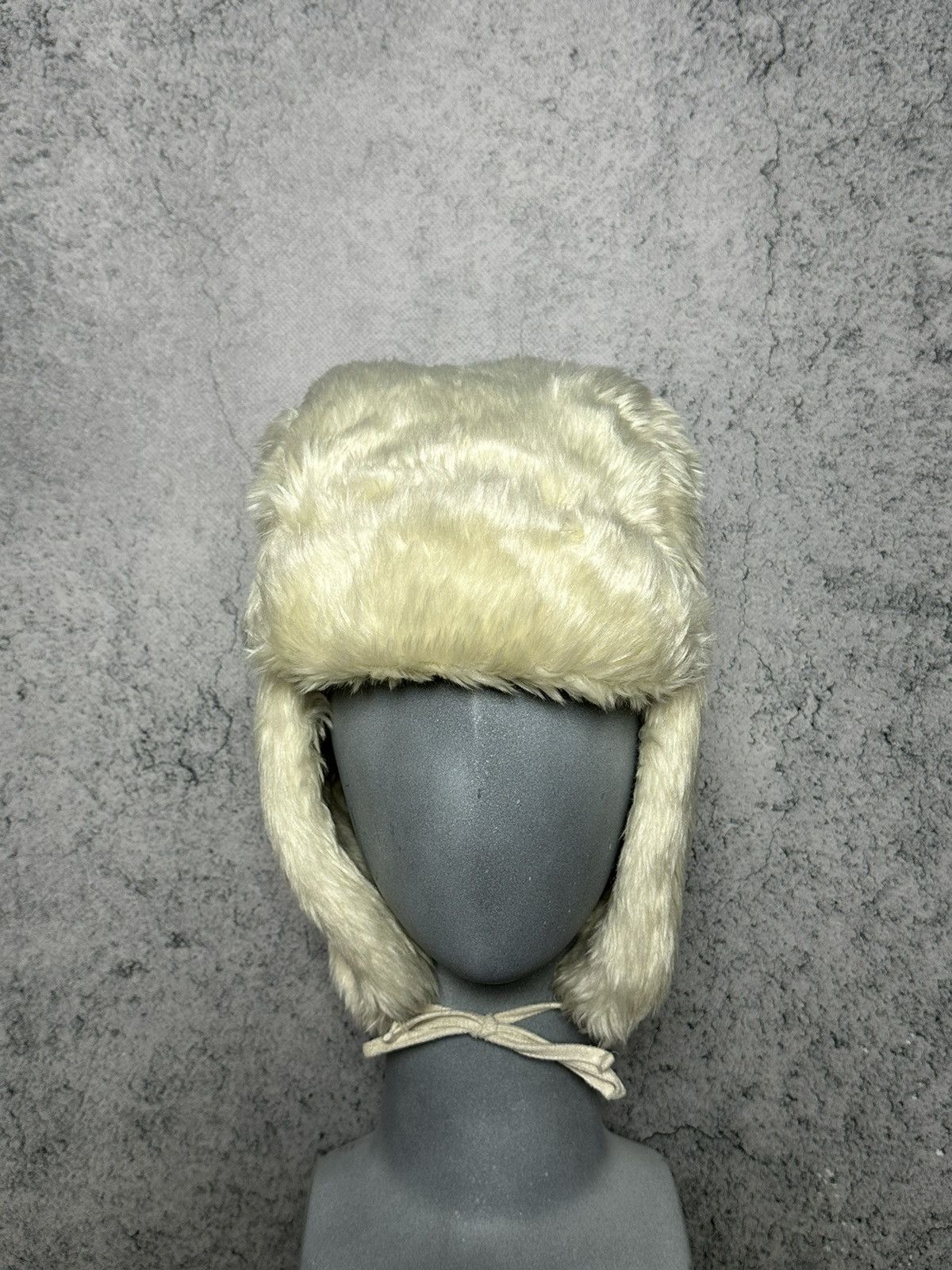 Hysteric Glamour Vintage Y2K White Fuzzy Ushanka Beanie Hat Mohair Faux Fur Size ONE SIZE - 7 Thumbnail