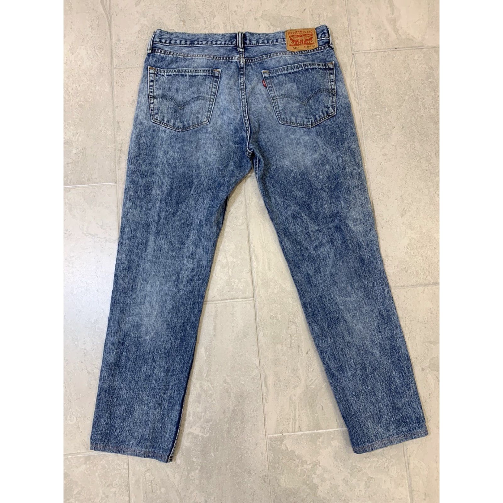 Levi's Levi's Jeans Slim Fit 511 Straight Leg Medium Wash Denim Blue 36 Inseam 30 Mens Jeans Size US 36 / EU 52 - 5 Thumbnail