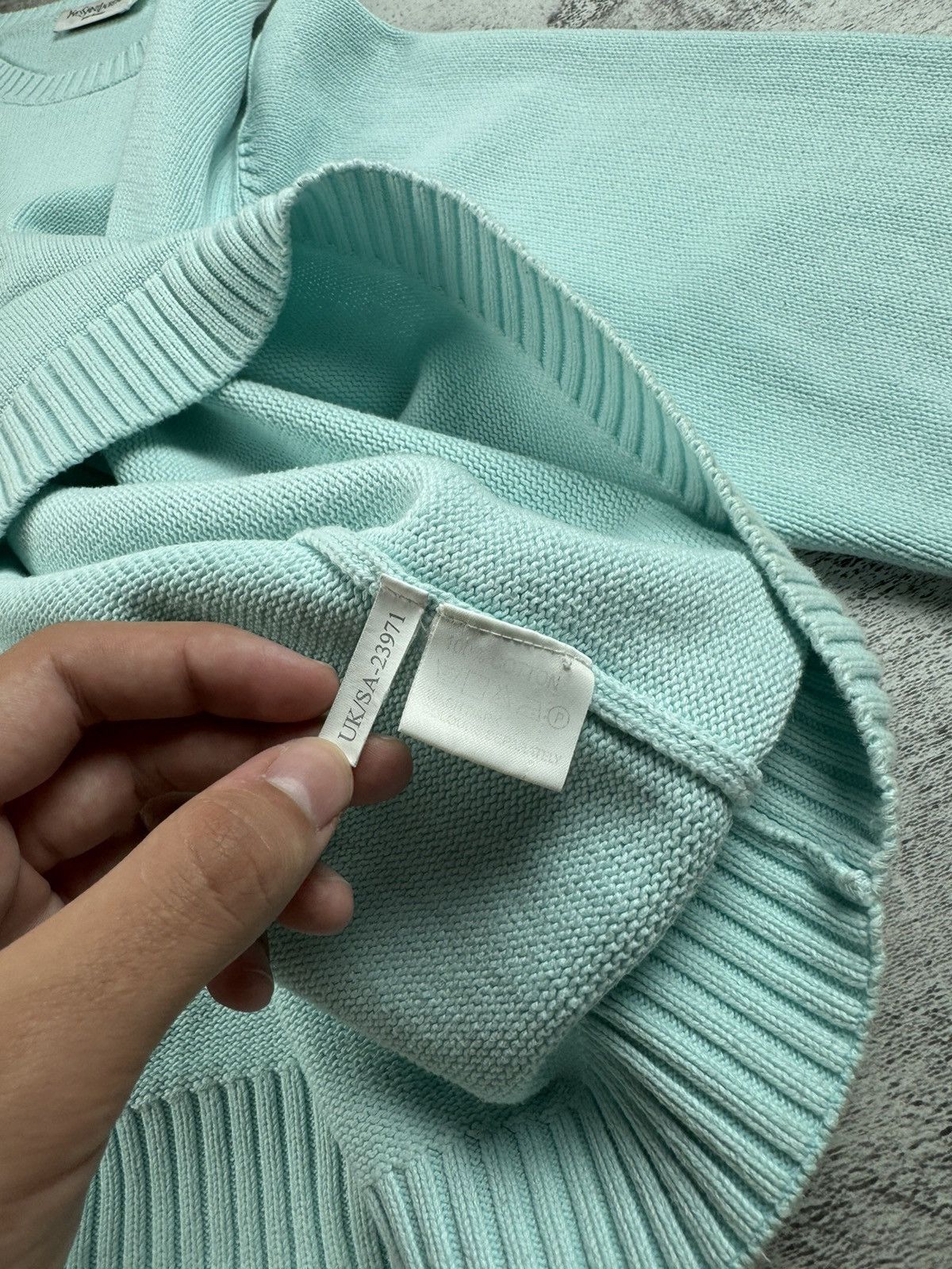 Yves Saint Laurent Vintage 90S Yves Saint Laurent Paris YSL Mint Sweater Size US XL / EU 56 / 4 - 9 Thumbnail