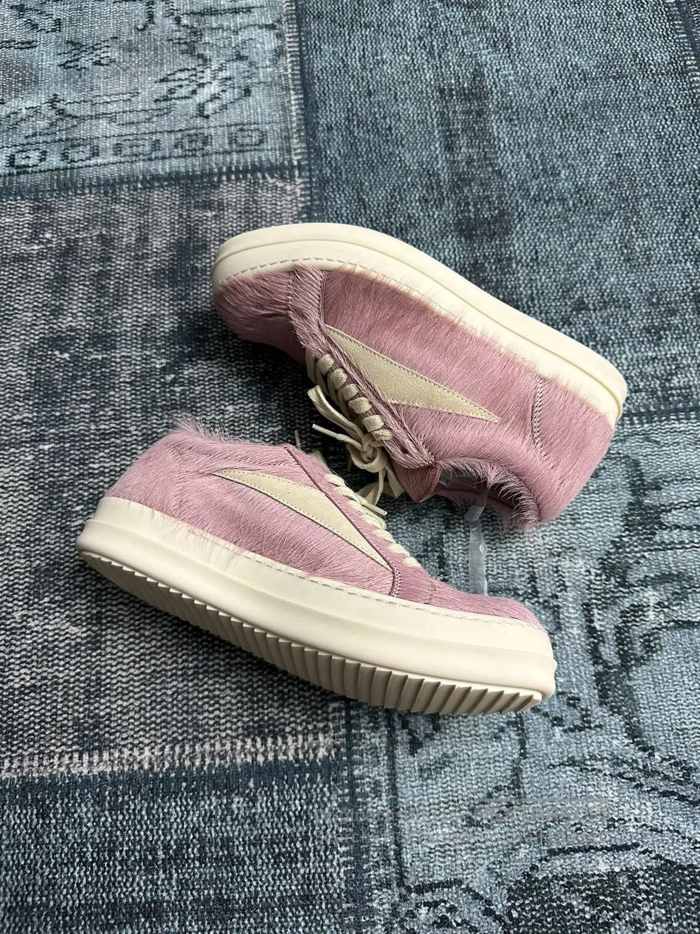 Rick Owens Pink Horsehair Shoes.
