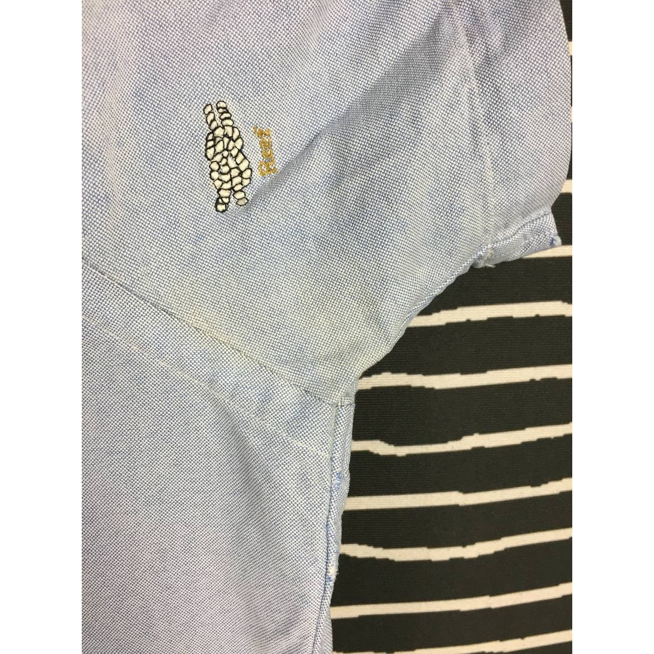 Ralph Lauren × Vintage Vtg Ralph Lauren Nautical Embroidered Oxford Shirt Size US S / EU 44-46 / 1 - 5 Thumbnail