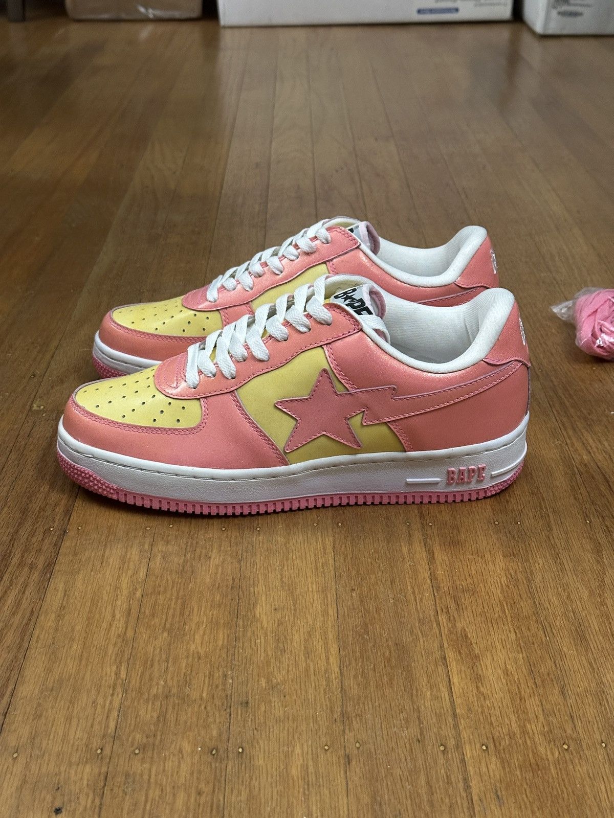 Bape BAPE STA FS-001 GLITTER PINK Size US 9.5 / EU 42-43 - 2 Thumbnail