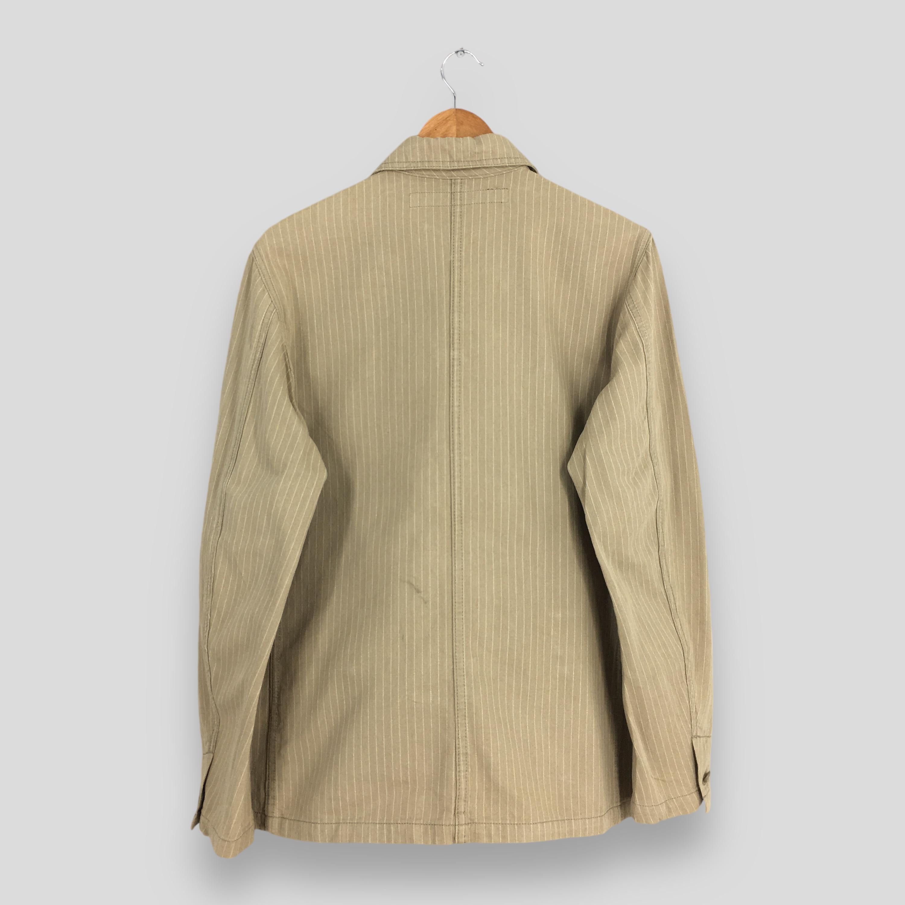 Japanese Brand Vintage 90's Ships Japan Beige Workers Jacket Medium Size US M / EU 48-50 / 2 - 8 Thumbnail