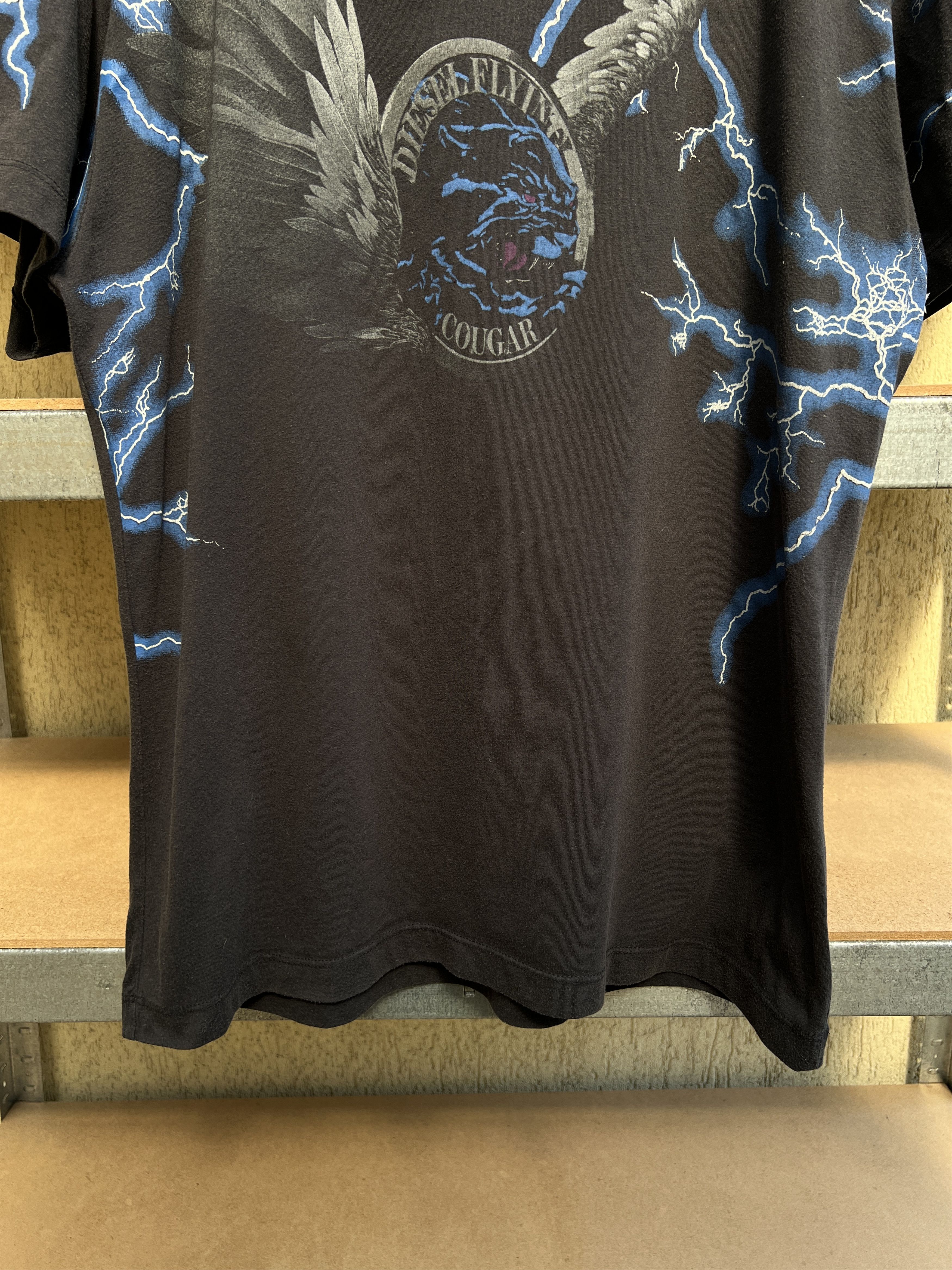 Diesel Diesel Flying Cougar Lightning Vintage Y2K Tee Size US M / EU 48-50 / 2 - 9 Thumbnail