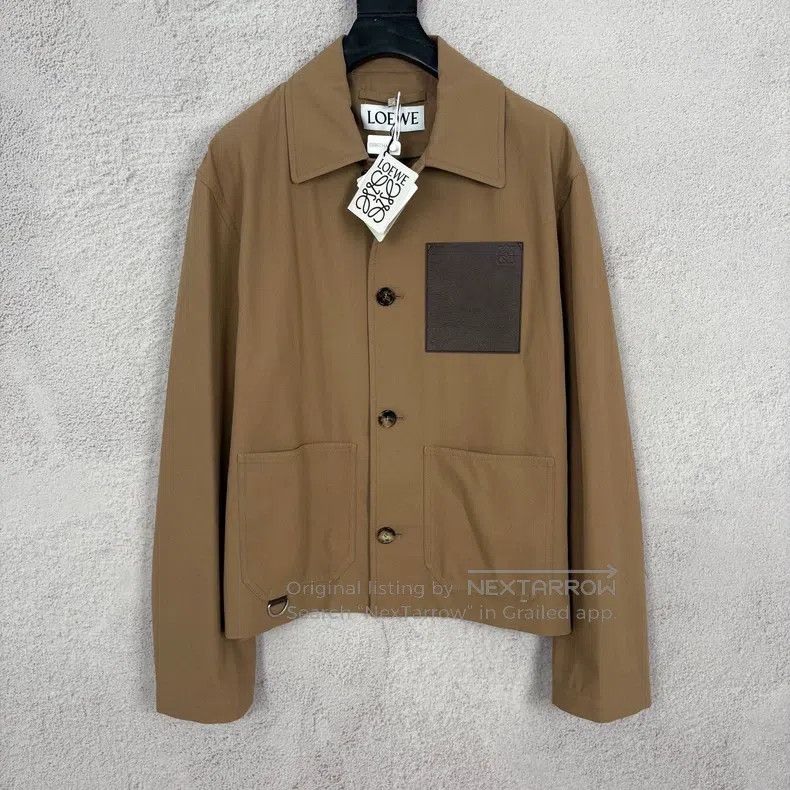 Loewe Loewe Leather Logo Windbreaker Jacket Size US S / EU 44-46 / 1 - 1 Thumbnail