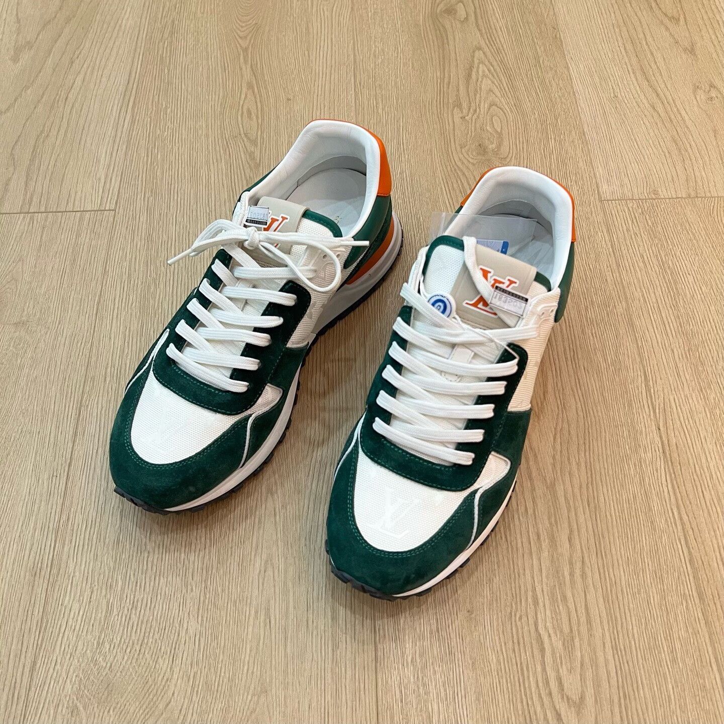 Louis Vuitton Louis Vuitton Patchwork Green Lowtop Sneakers 8.5 Men Size US 8.5 / EU 41-42 - 1 Thumbnail