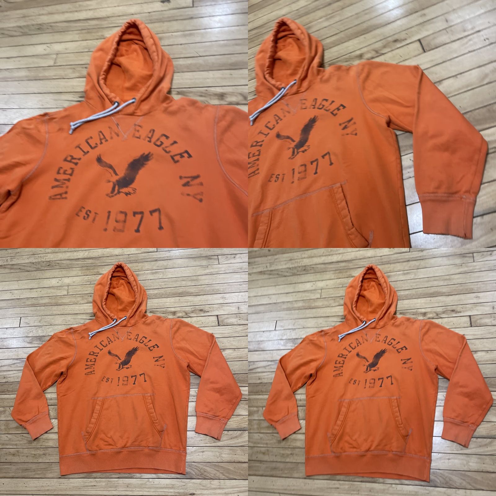American Eagle Outfitters American Eagle Outfitters Hoodie Men L Orange Graphic Halloween Y2k Wool? (wait) Size US L / EU 52-54 / 3 - 11 Thumbnail