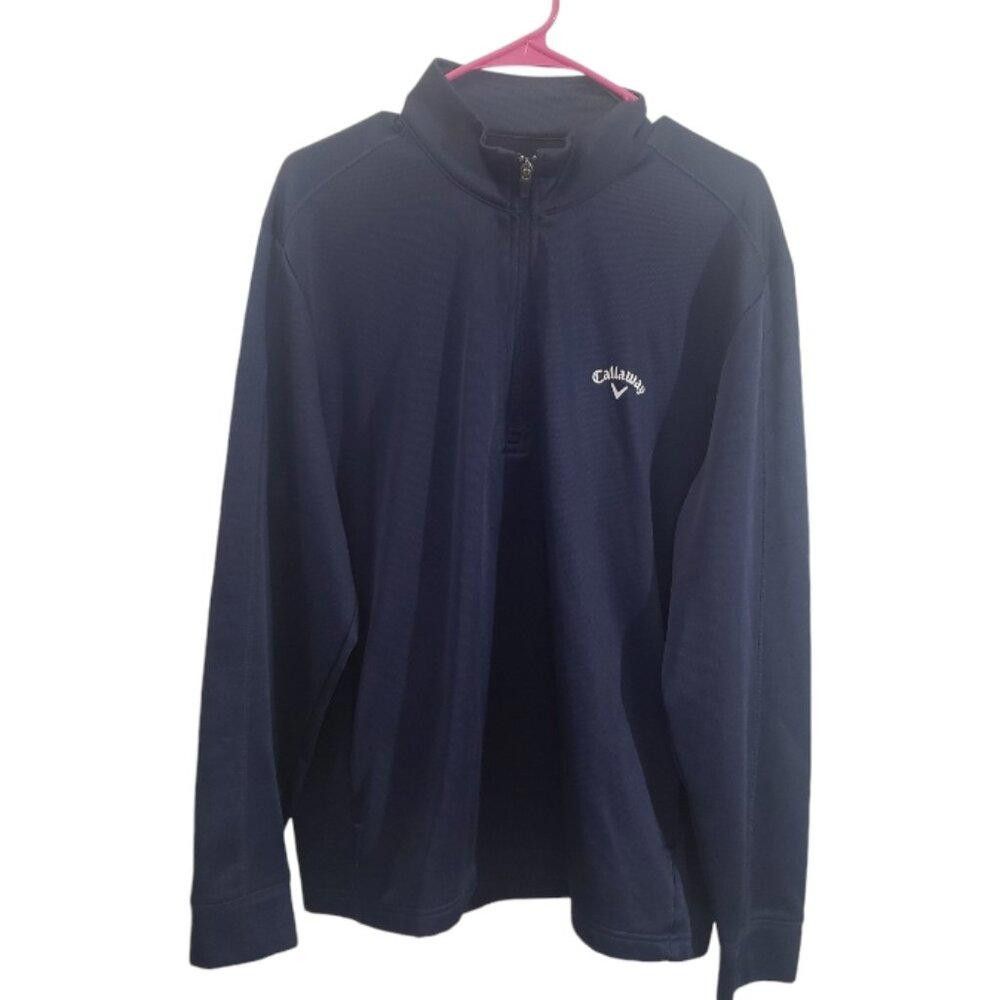 Callaway CT1873 Callaway Hexagon Zip Fleece Half Zip Golf Shirt LG Size US L / EU 52-54 / 3 - 1 Thumbnail