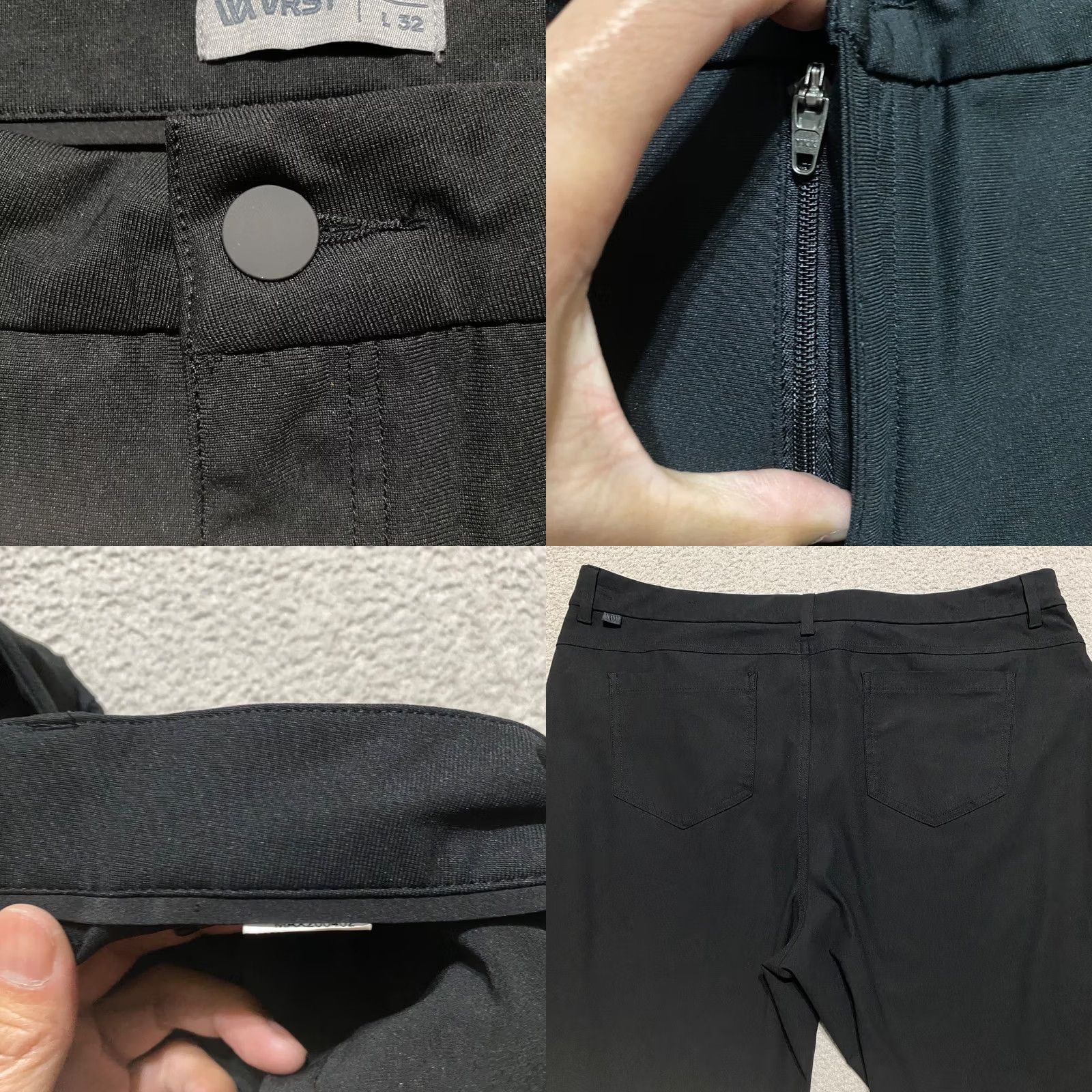 Vintage VRST Mens Pants Black Slim Taper Limitless Commuter 5 Pocket Mid Rise Size US 40 / EU 56 - 8 Thumbnail