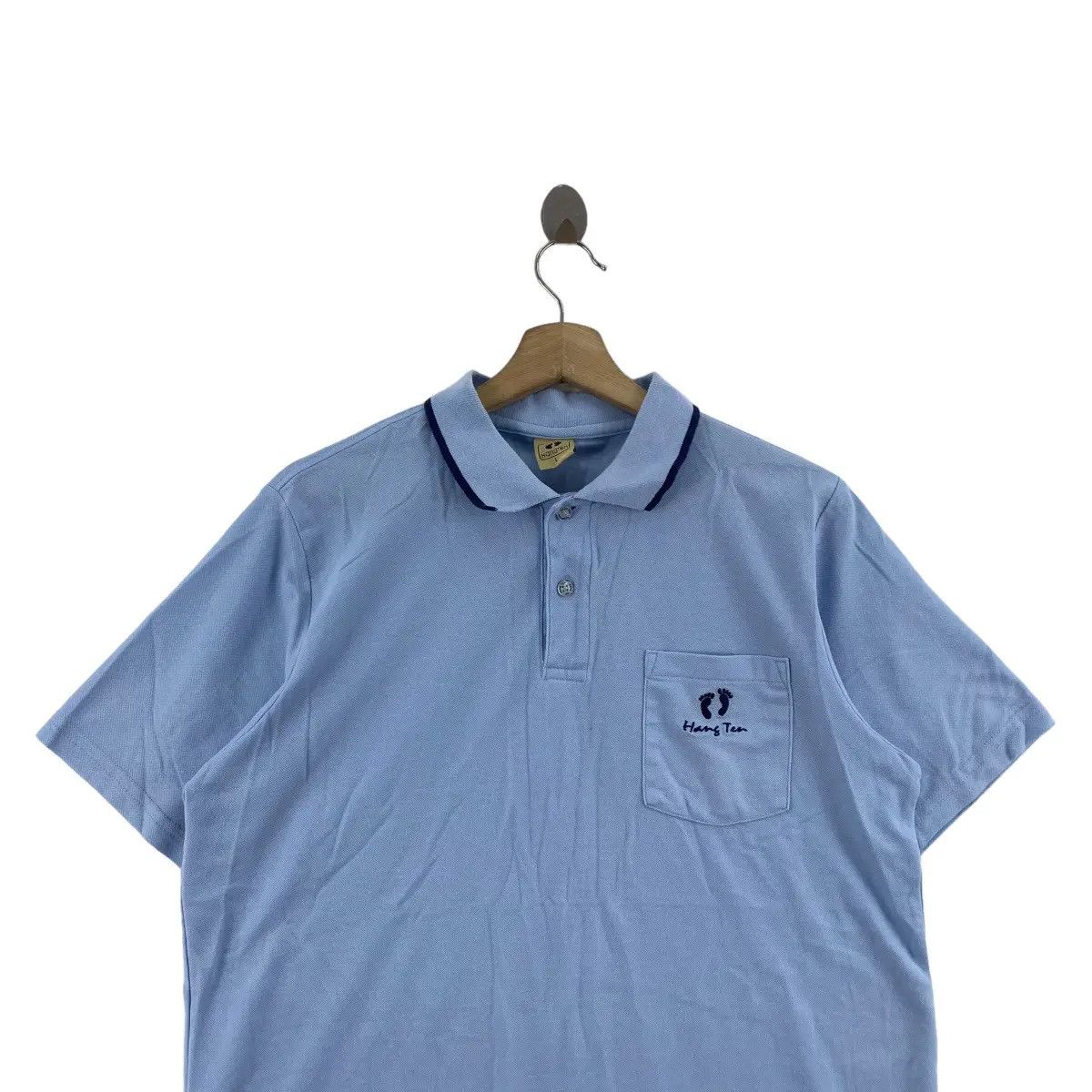 Hang Ten Vintage HANG TEN HAWAII Surf Pocket Polo Tee Shirt Top Size L / US 10 / IT 46 - 2 Thumbnail