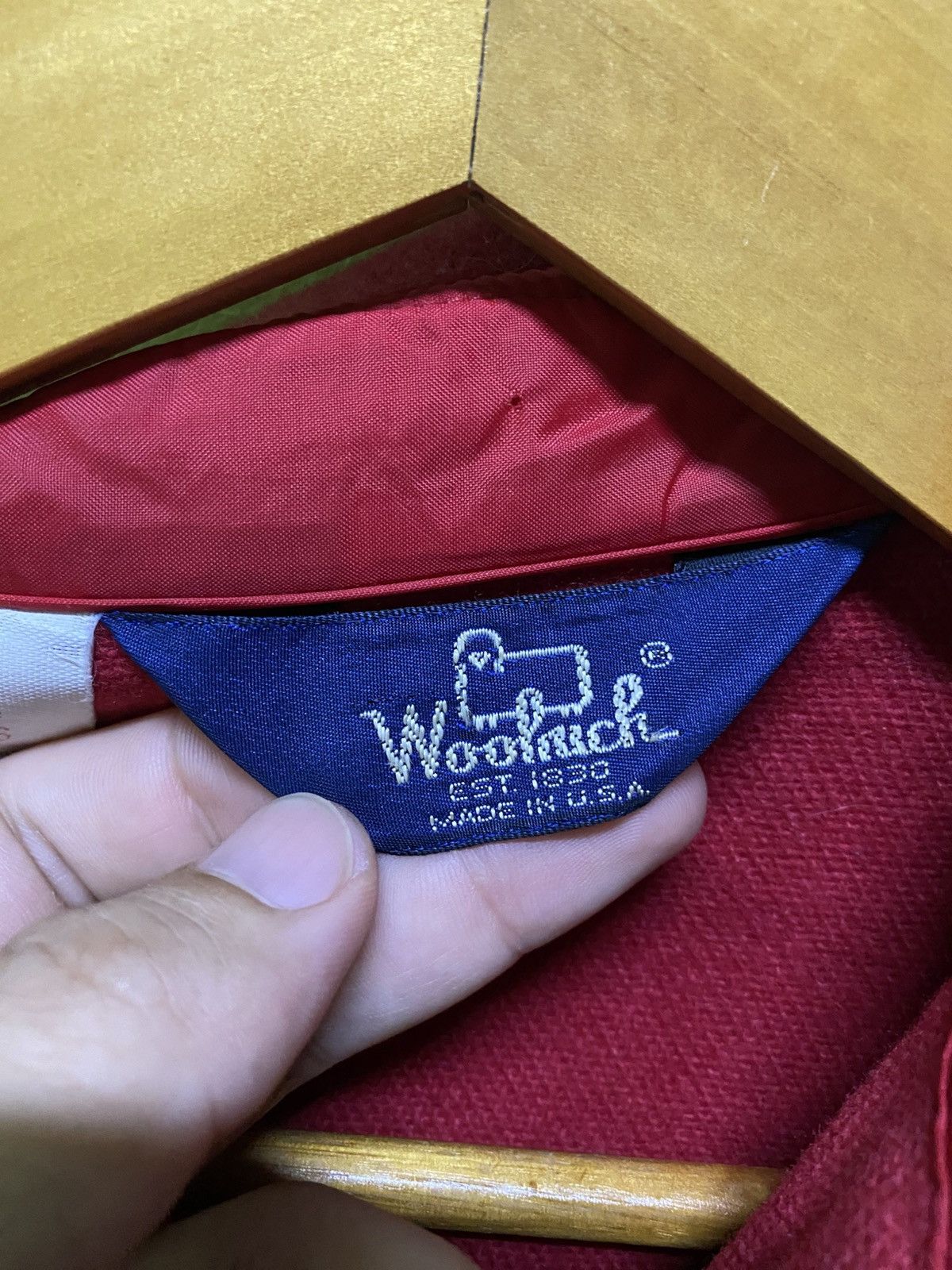 Vintage × Woolrich Woolen Mills Vintage Woolrich Red Mackinaw Hunting Jacket Size US L / EU 52-54 / 3 - 4 Thumbnail