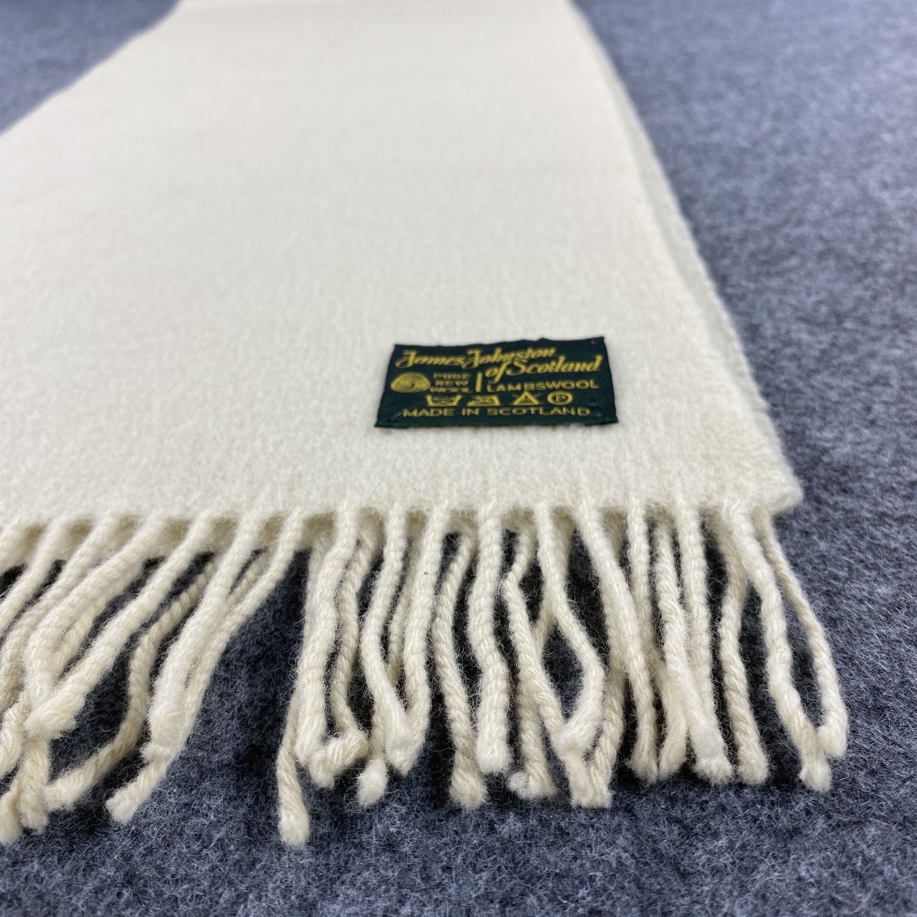 Vintage James Johnston Scarf # Muffler # Neckwear # z # D513 Size ONE SIZE - 6 Thumbnail