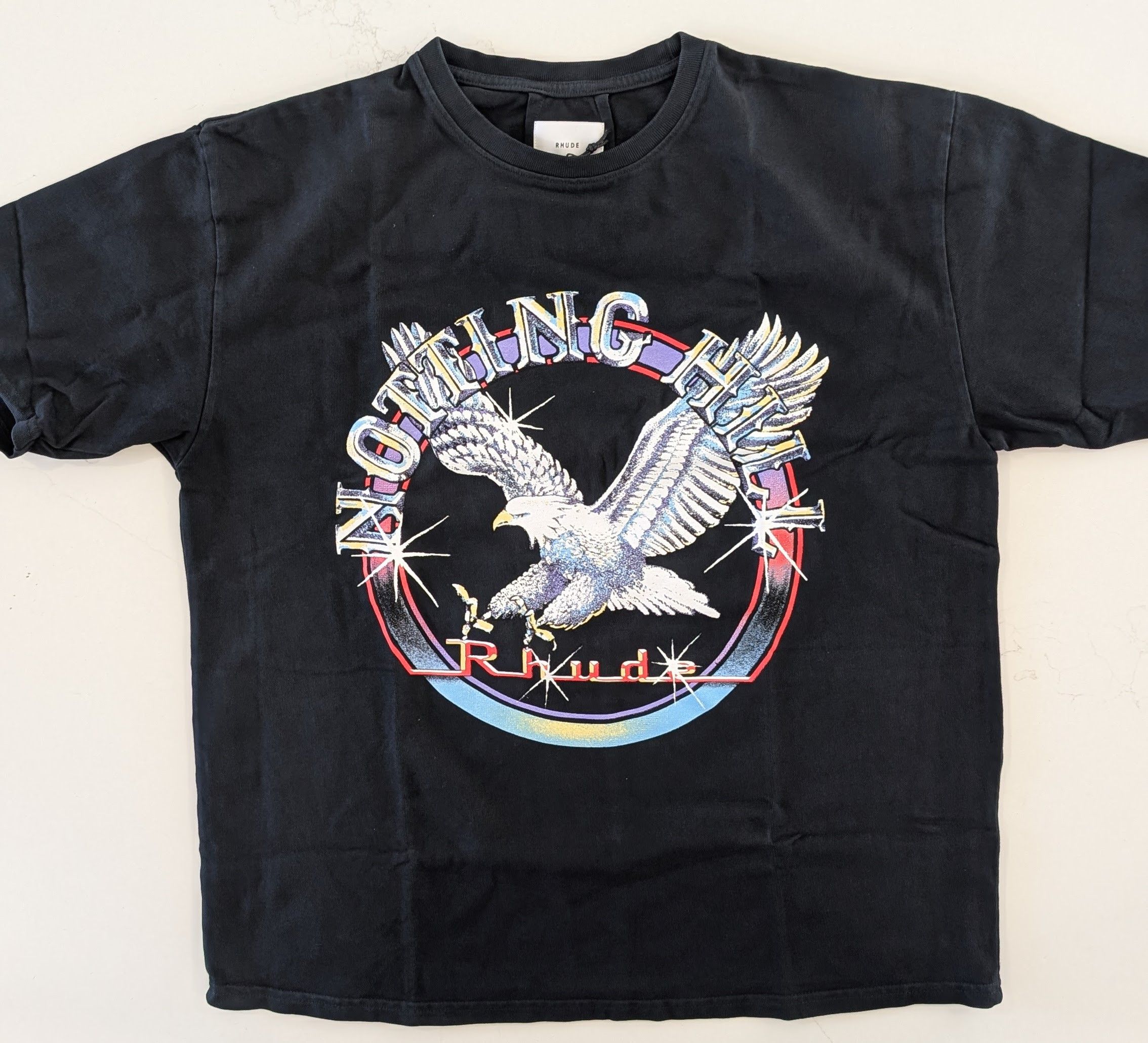 Rhude Rhude Notting Hill Eagle Tee M Vintage Black Size US M / EU 48-50 / 2 - 1 Thumbnail