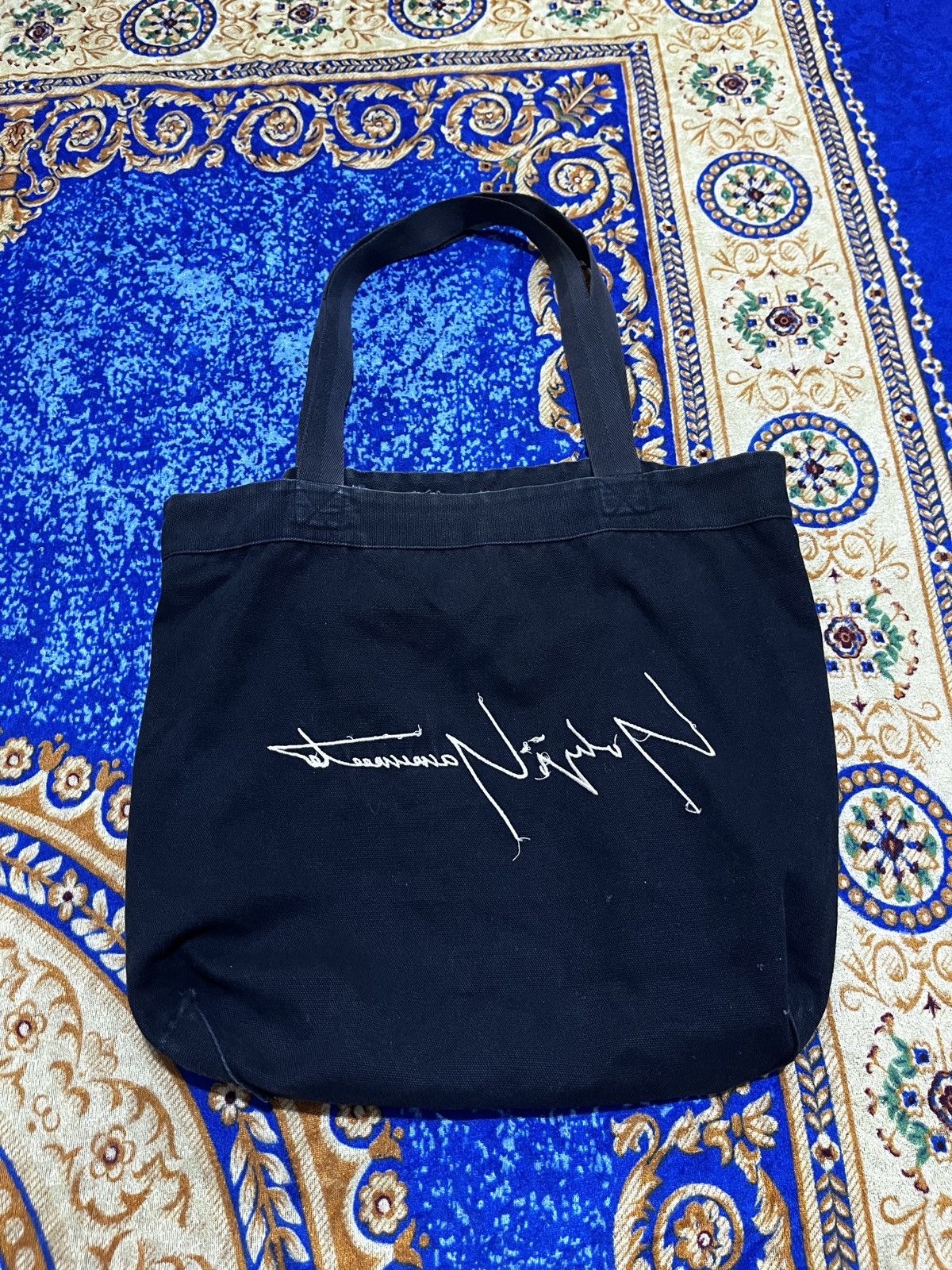 Yohji Yamamoto Black Yohji Yamamoto pour homme signatur tote bag Size ONE SIZE - 8 Thumbnail