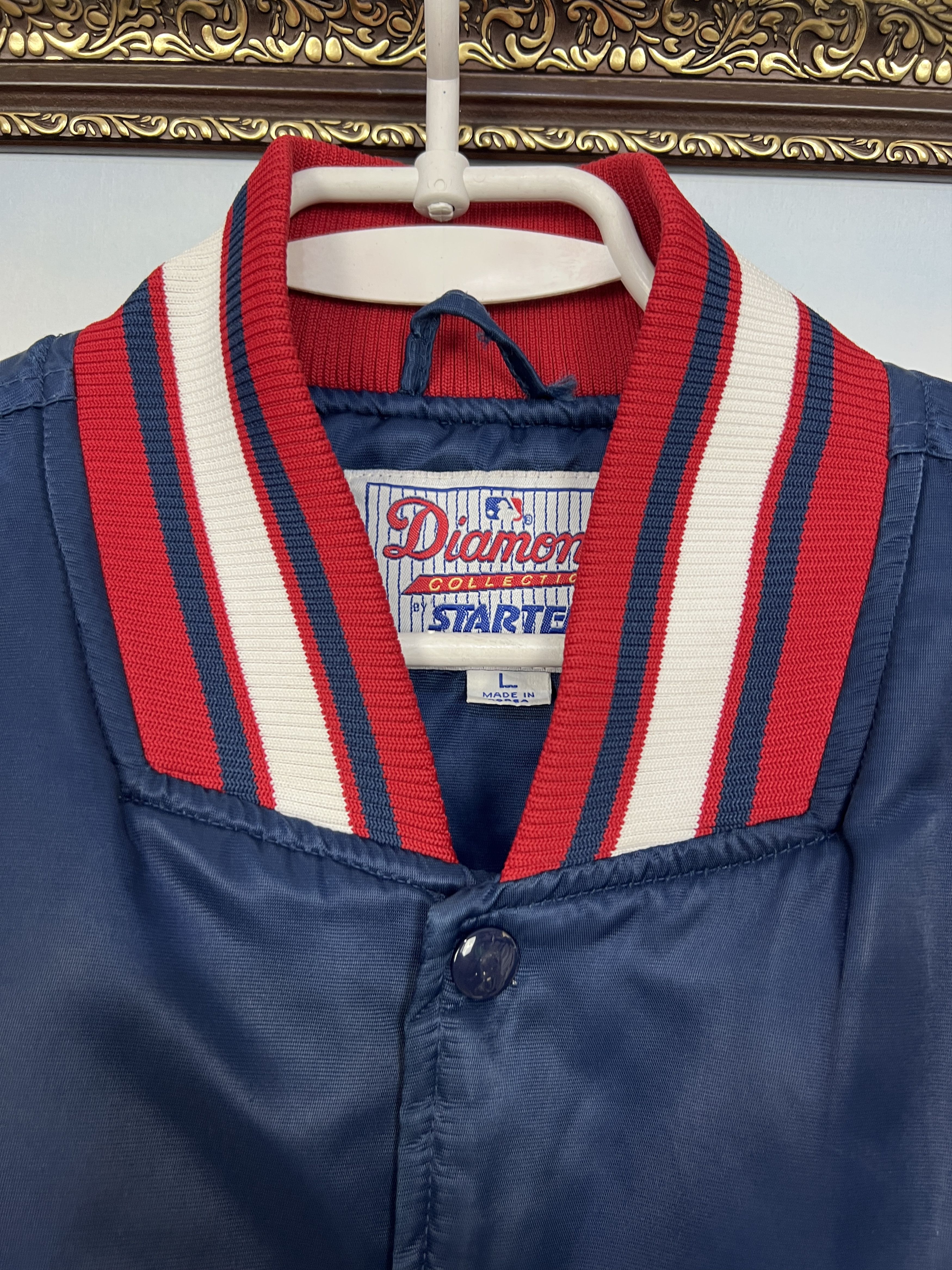 Starter Vintage 90's Starter MLB Atlanta Braves Starter Satin Bomber Size US L / EU 52-54 / 3 - 5 Thumbnail
