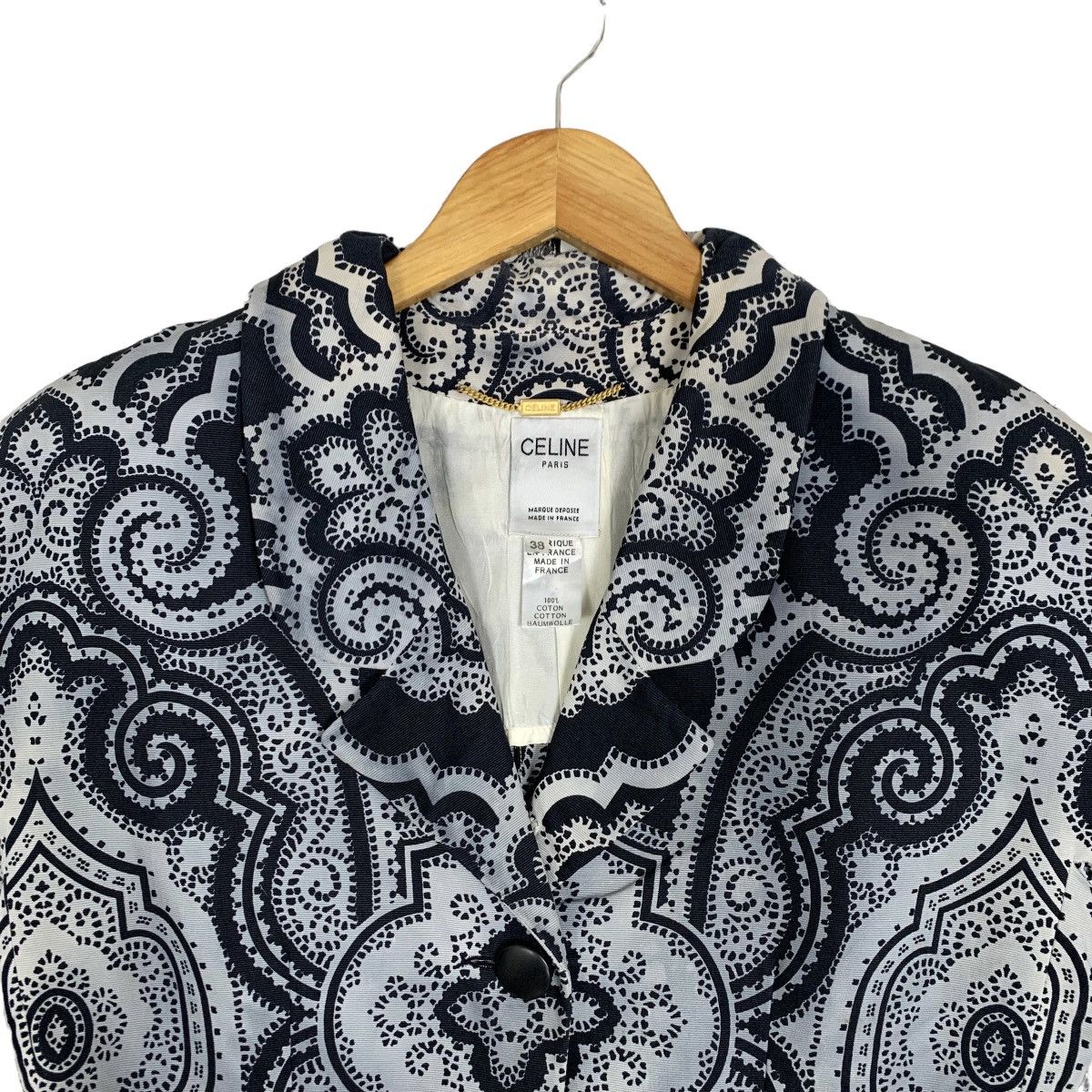 Celine Celine Paris Paisley Printed Women Button Up Blouse Shirt Size S / US 4 / IT 40 - 2 Thumbnail