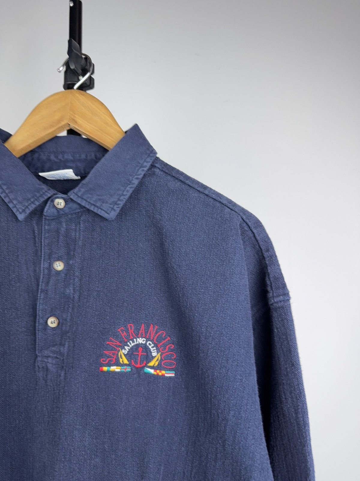 Vintage 90s USA Vintage Crazy Shirts Hawaii Polo San Francisco USA L Size US L / EU 52-54 / 3 - 3 Thumbnail