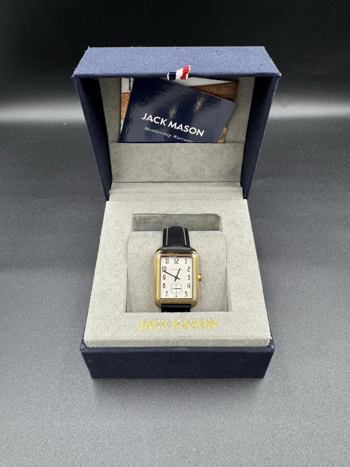 Other Jack Mason Issue No. 2 Heritage Rectangular Gold Tone Watch Size ONE SIZE - 1 Thumbnail