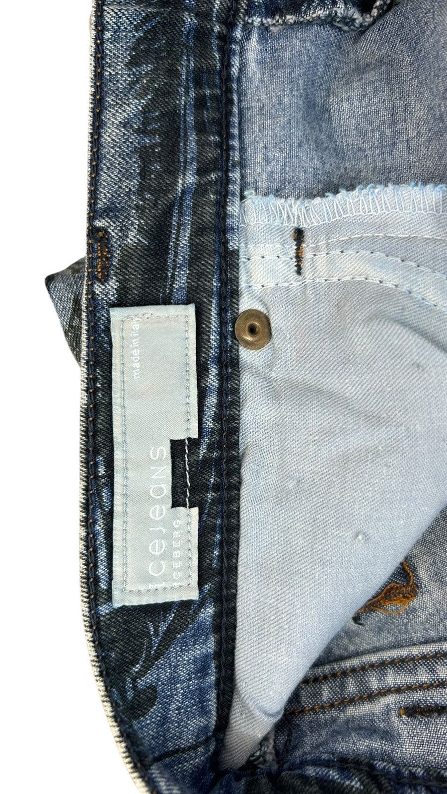 Iceberg Deadstock 90s Iceberg old school Jeans Comic Strip Print - Size 27" / US 4 / IT 40 - 11 Thumbnail